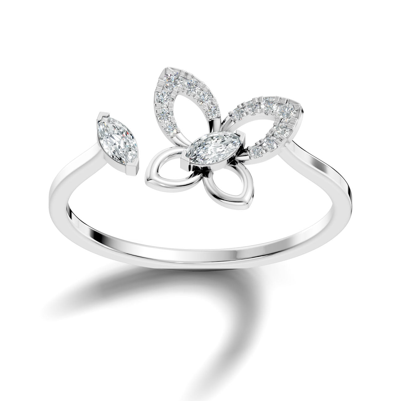 .16 Ct. Marquise Diamond Butterfly Open Ring (GJSLR-022) 11