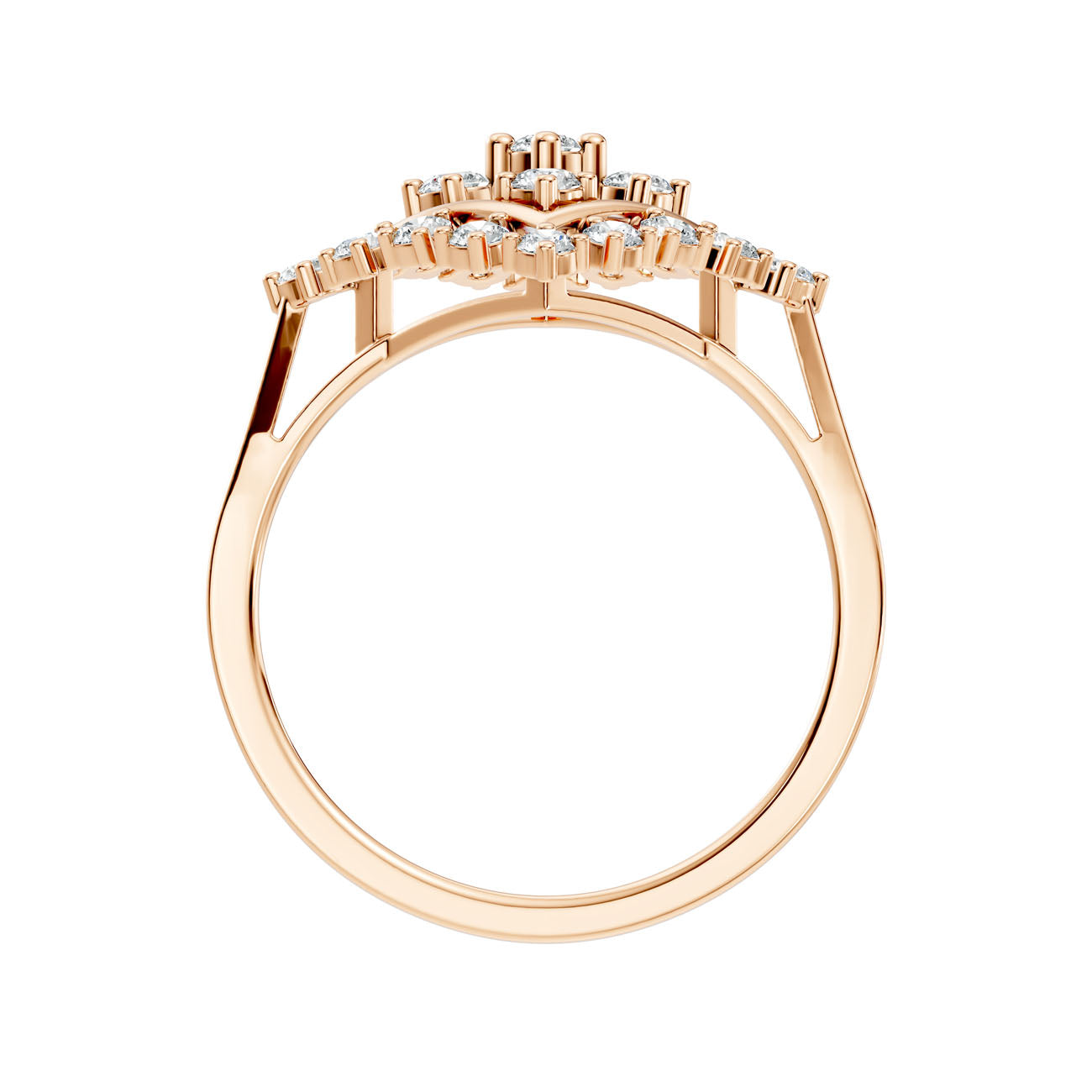 .50 Ct. Geometric Diamond Cluster Statement Ring (GJSLR-026) 9
