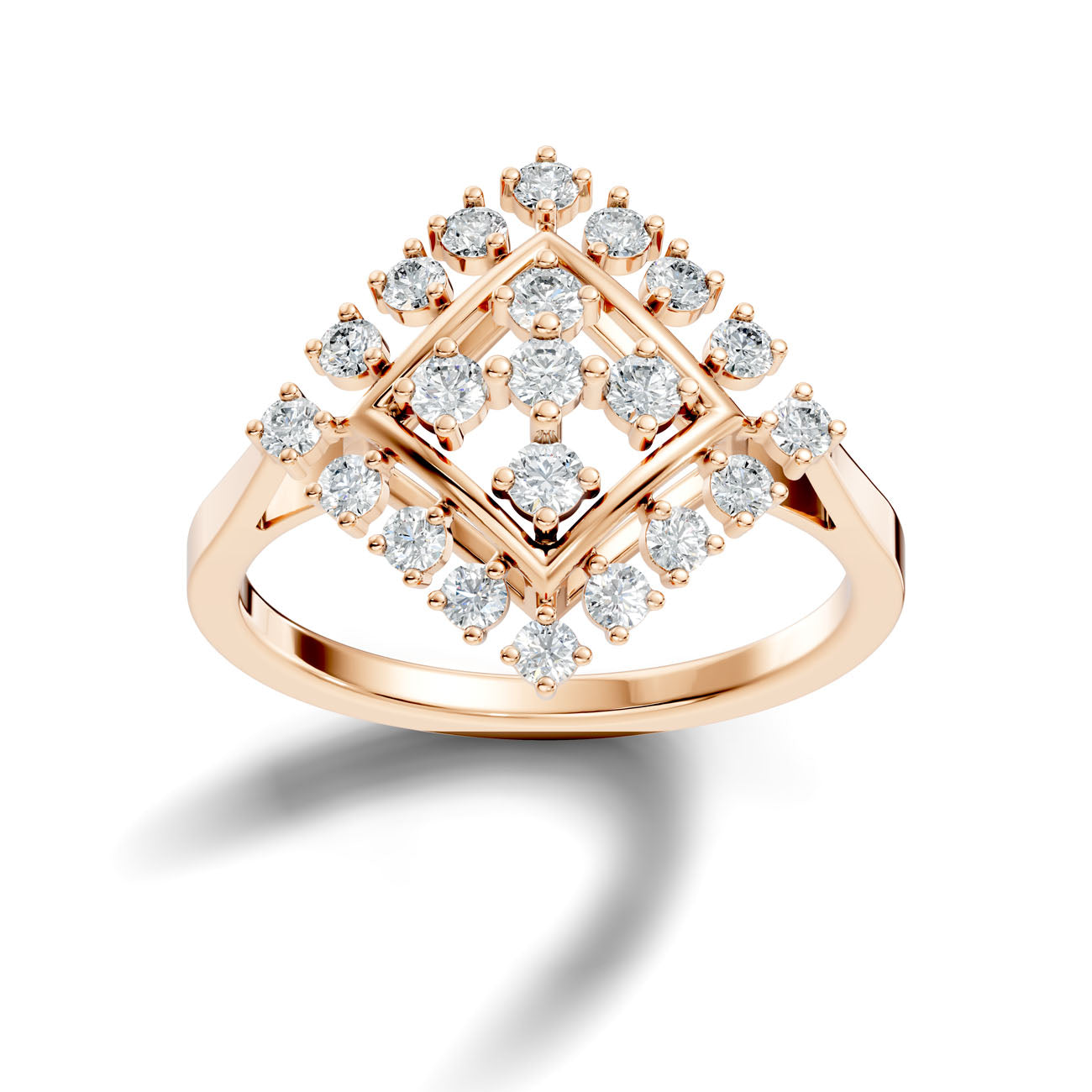 .50 Ct. Geometric Diamond Cluster Statement Ring (GJSLR-026) 11