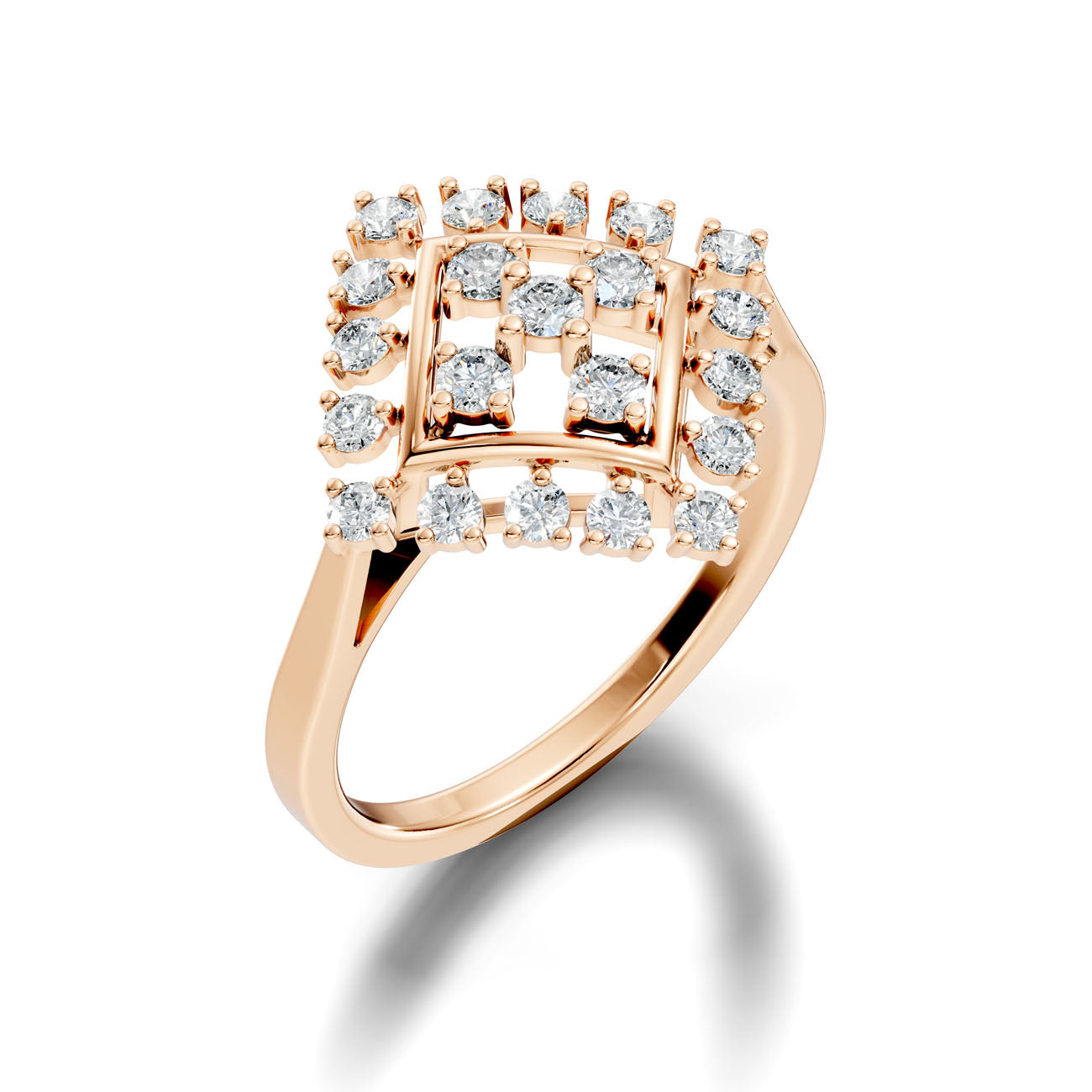 .50 Ct. Geometric Diamond Cluster Statement Ring (GJSLR-026) 13