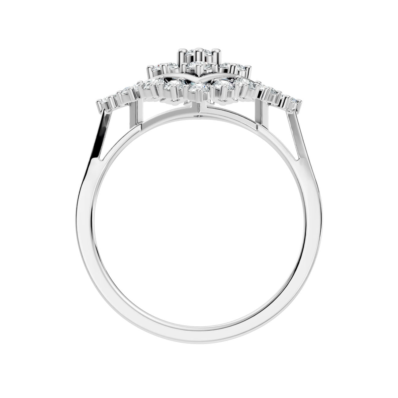 .50 Ct. Geometric Diamond Cluster Statement Ring (GJSLR-026) 14