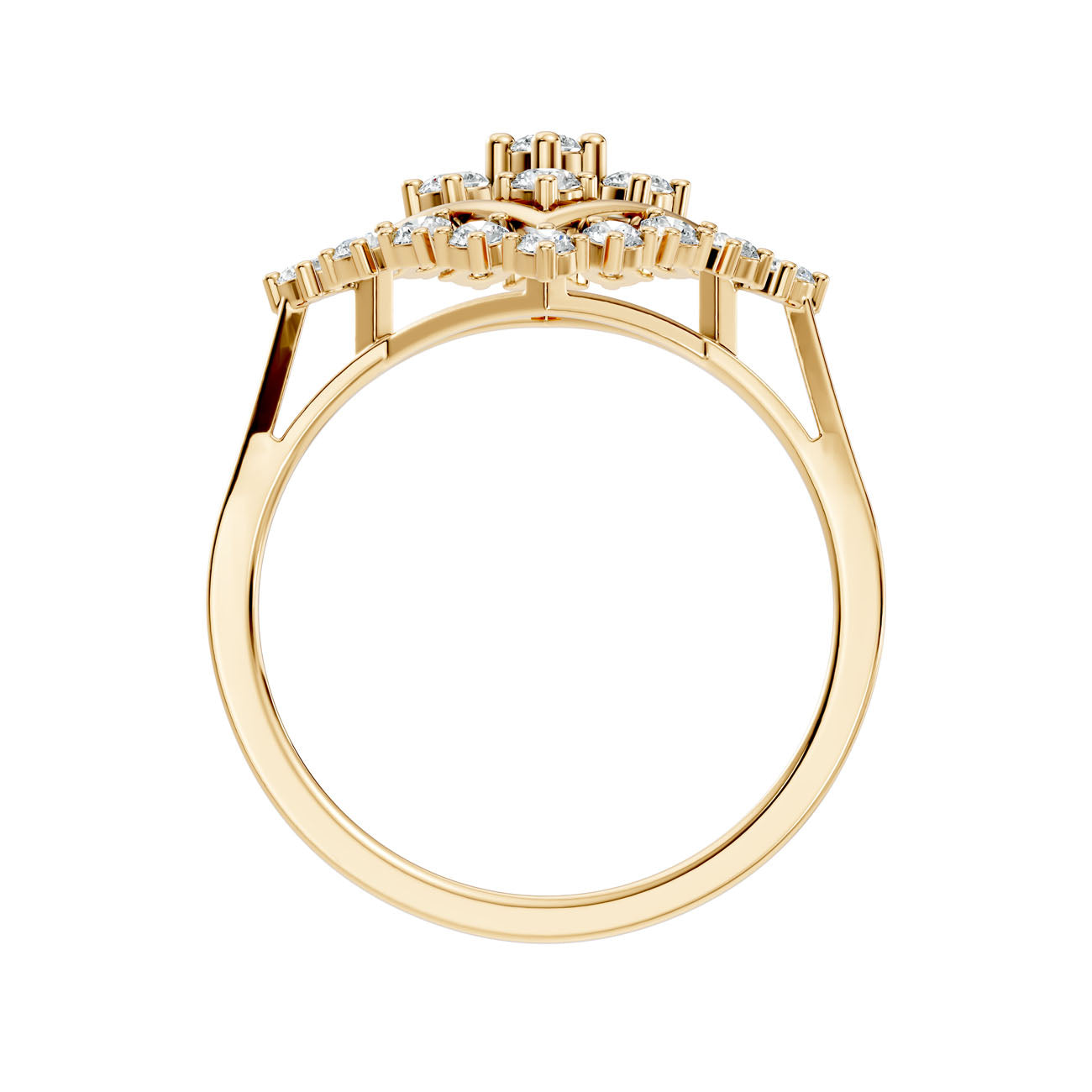 .50 Ct. Geometric Diamond Cluster Statement Ring (GJSLR-026) 4