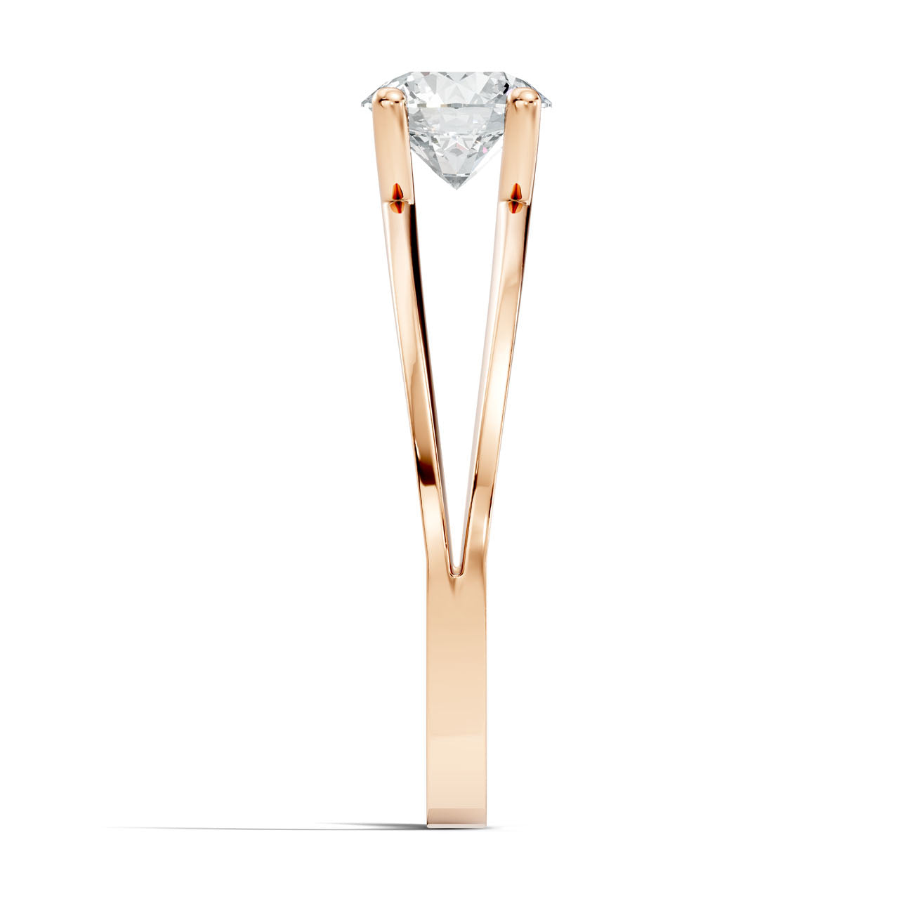 .85 Ct. Round Diamond Solitaire Ring with Split Shank (GJSLR-028) 15