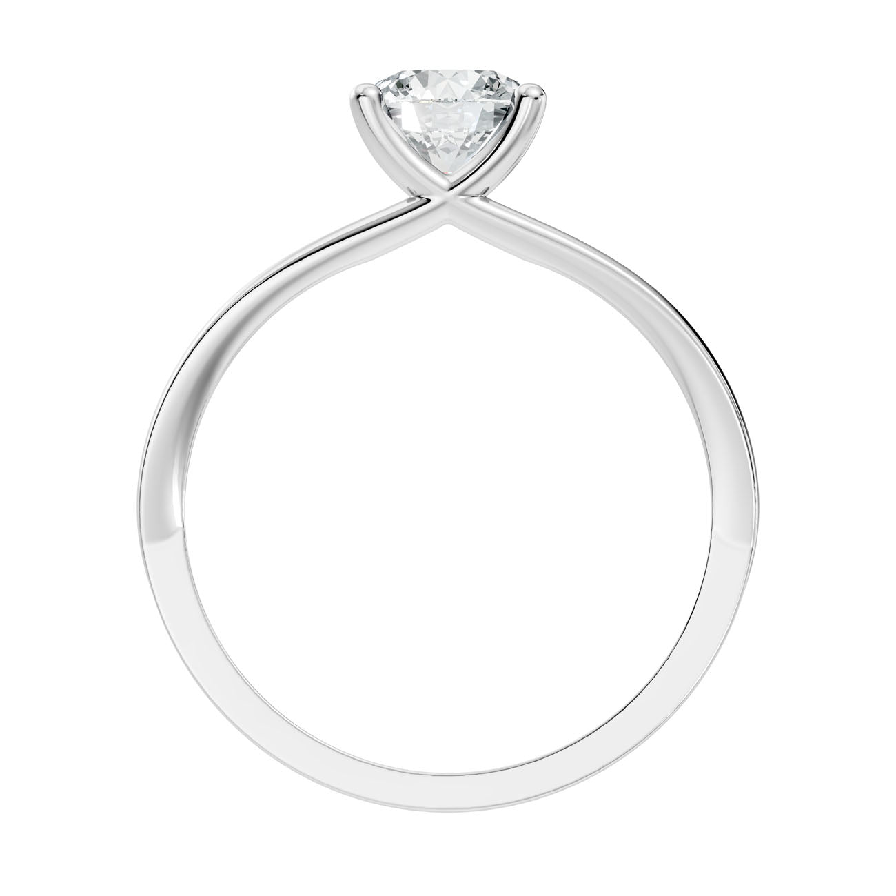 .85 Ct. Round Diamond Solitaire Ring with Split Shank (GJSLR-028) 11