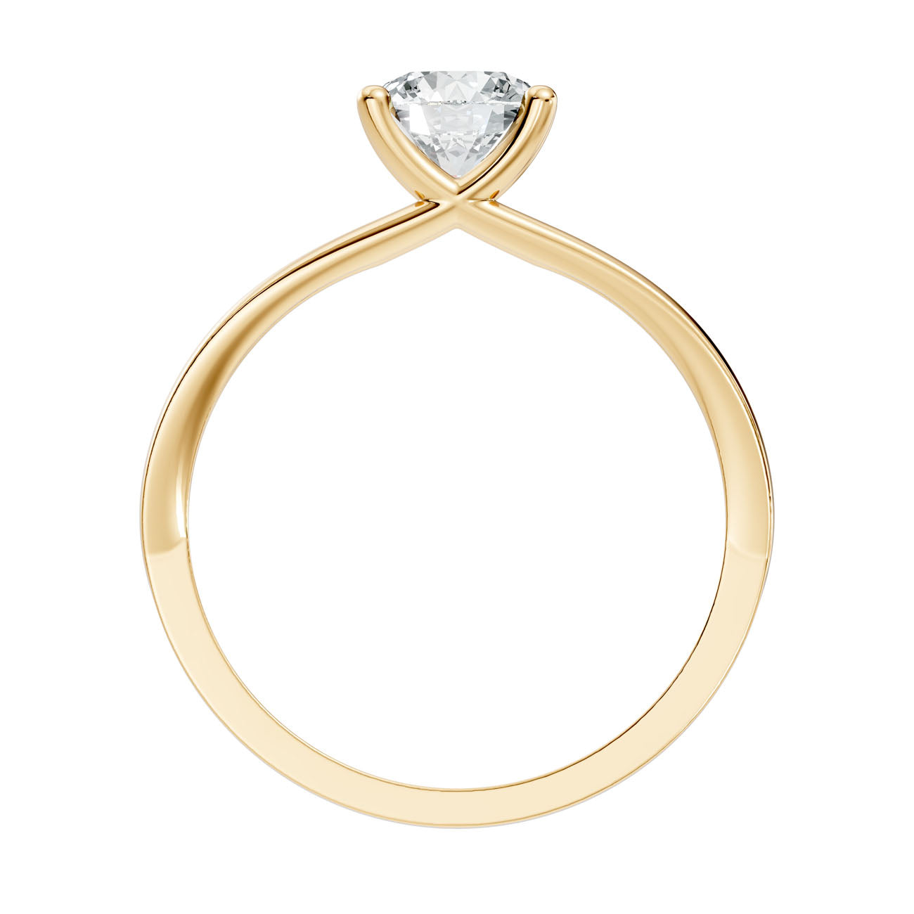 .85 Ct. Round Diamond Solitaire Ring with Split Shank (GJSLR-028) 5