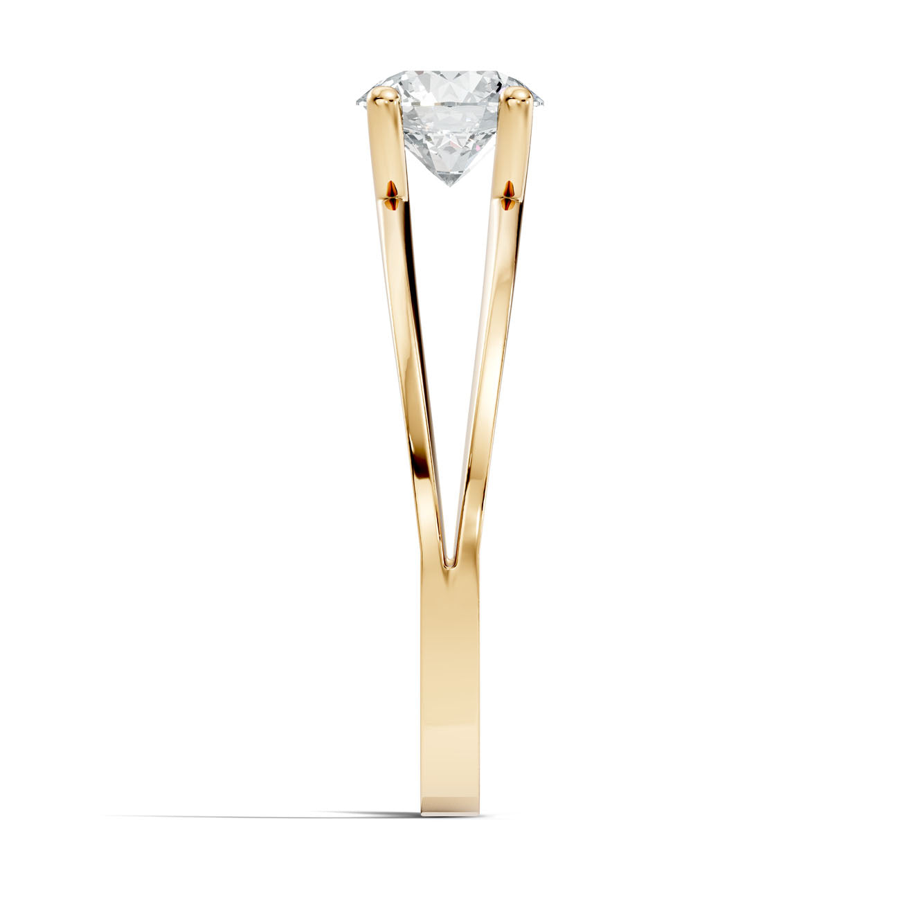 .85 Ct. Round Diamond Solitaire Ring with Split Shank (GJSLR-028) 9
