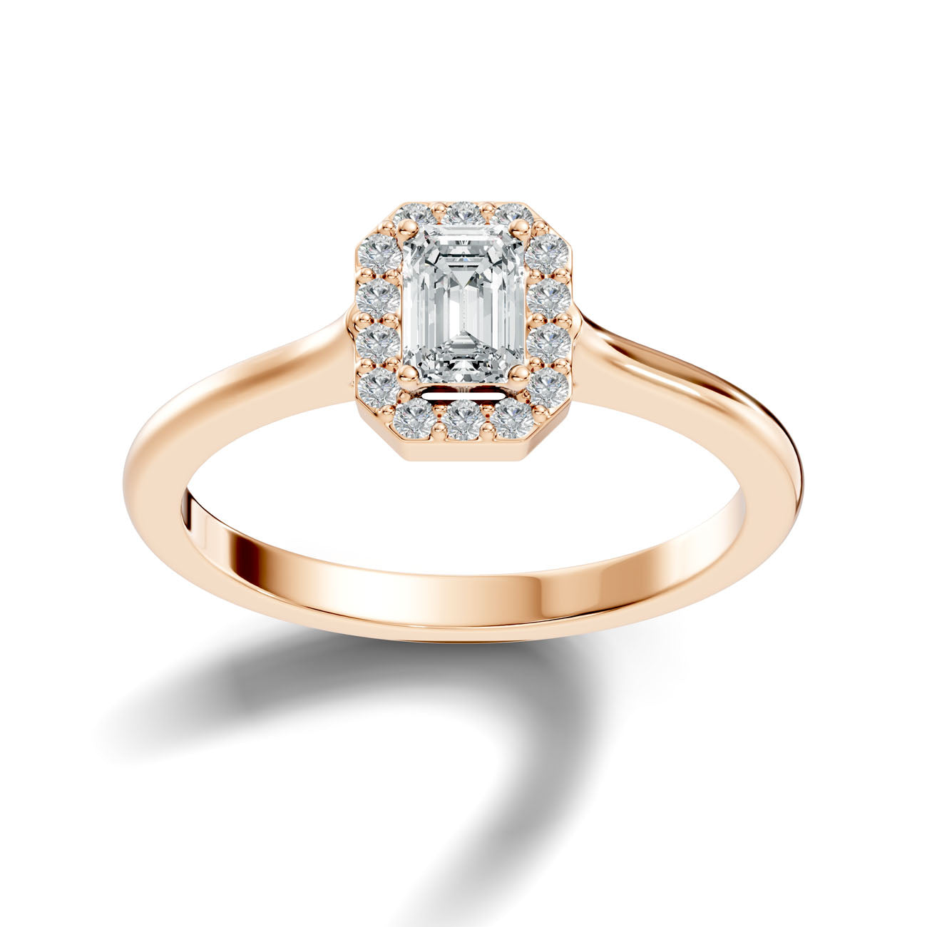 .50 Ct. Emerald Cut Diamond Halo Engagement Ring (GJSLR-033) 8