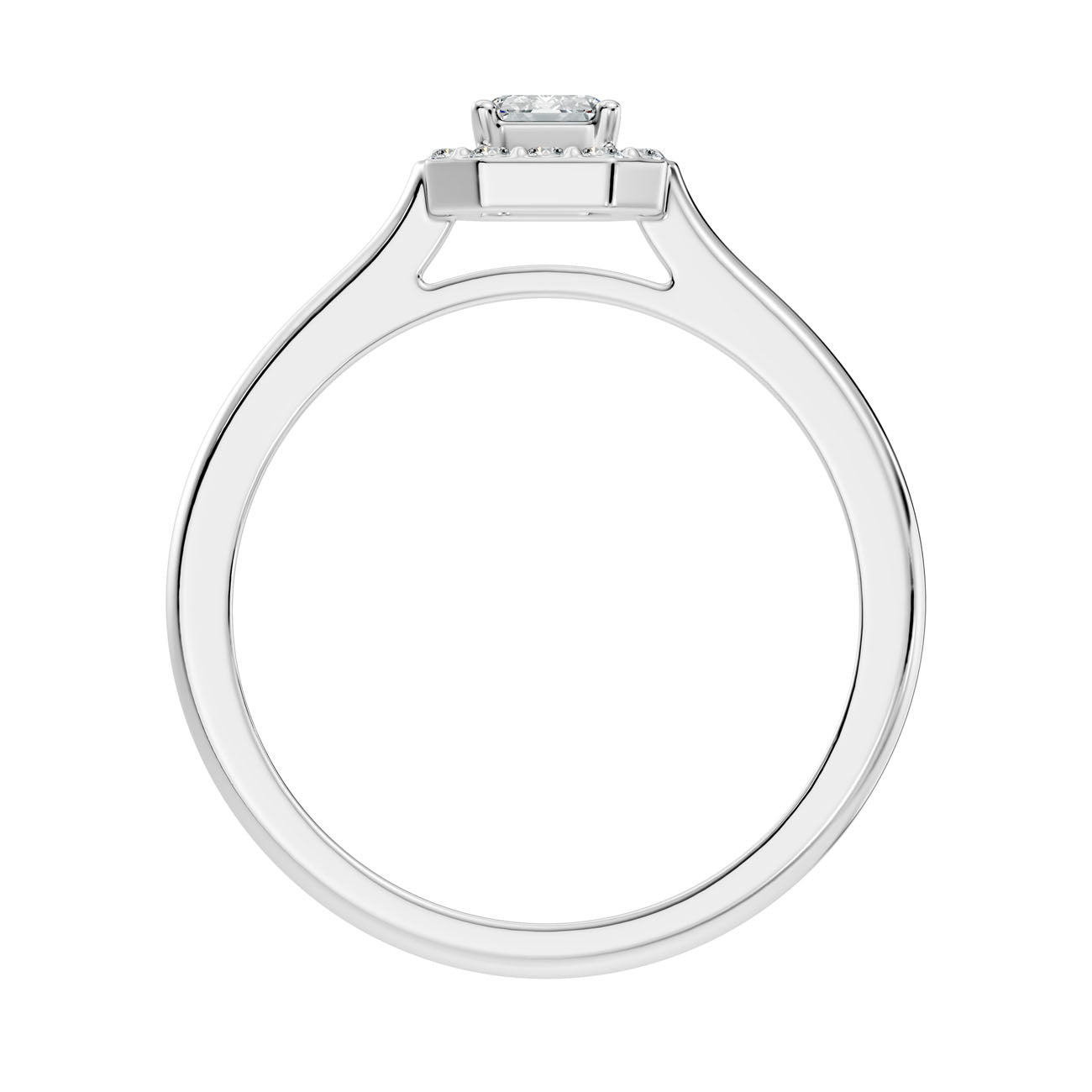 .50 Ct. Emerald Cut Diamond Halo Engagement Ring (GJSLR-033) 12