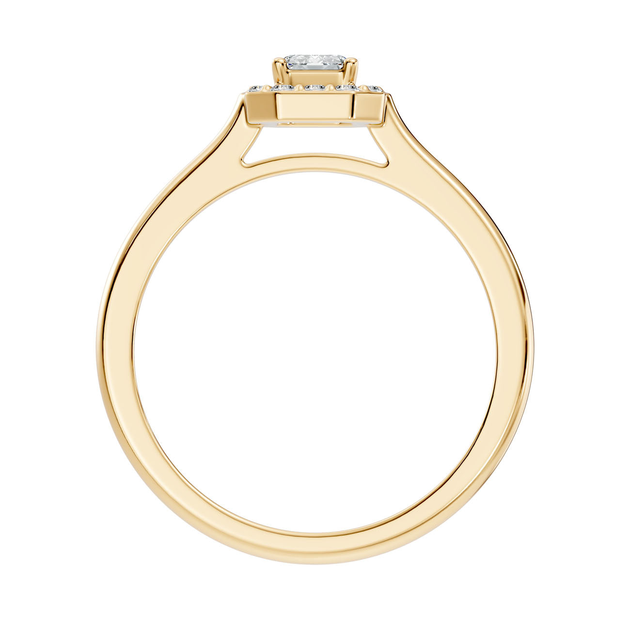 .50 Ct. Emerald Cut Diamond Halo Engagement Ring (GJSLR-033) 5