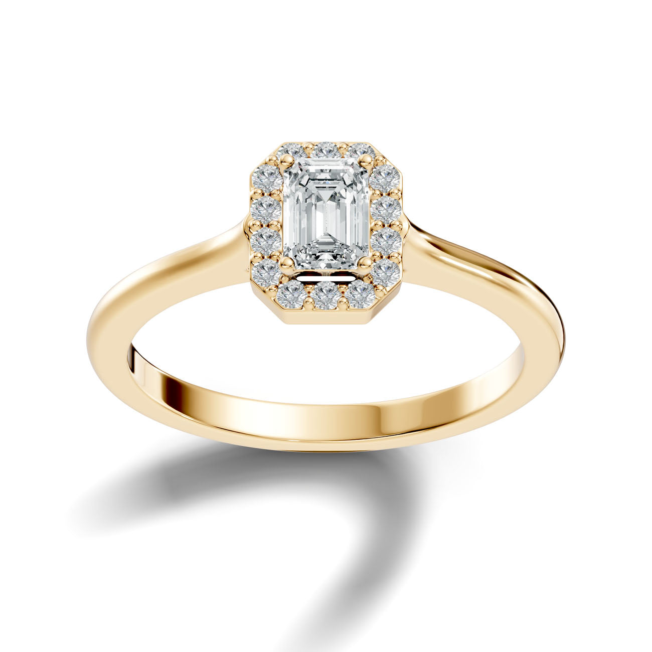.50 Ct. Emerald Cut Diamond Halo Engagement Ring (GJSLR-033) 4