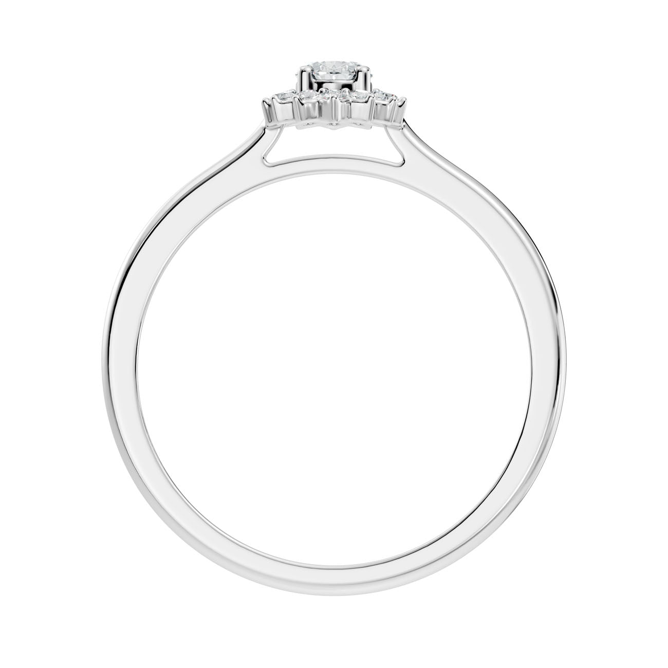 .25 Ct Oval Diamond Starburst Halo Engagement Ring (GJSLR-036) 11