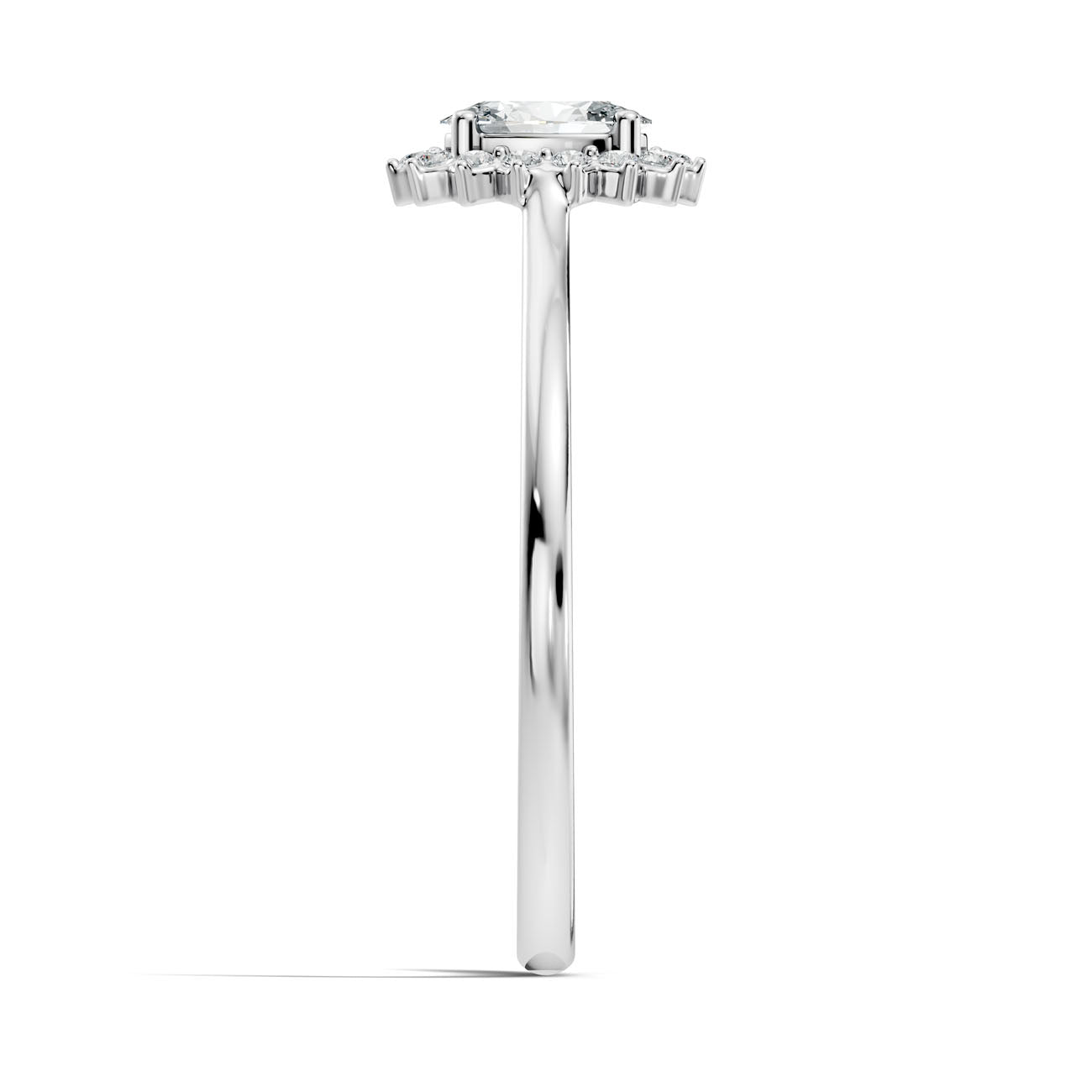 .25 Ct Oval Diamond Starburst Halo Engagement Ring (GJSLR-036) 12