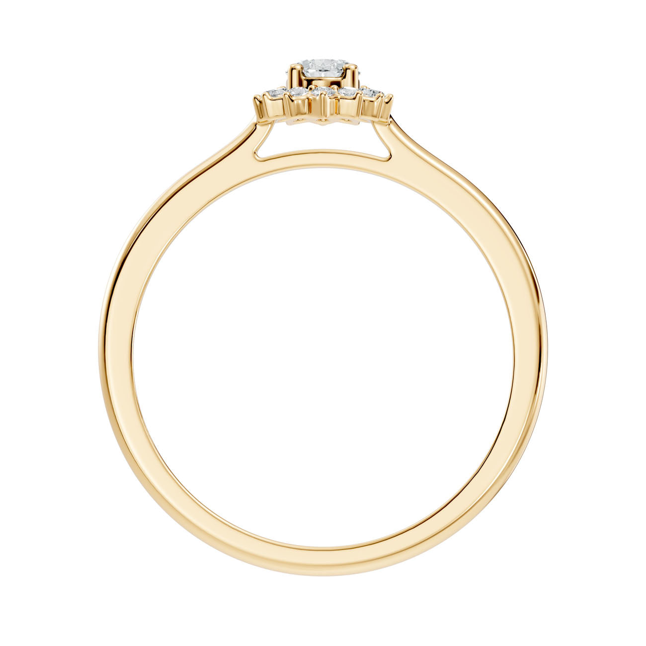 .25 Ct Oval Diamond Starburst Halo Engagement Ring (GJSLR-036) 5