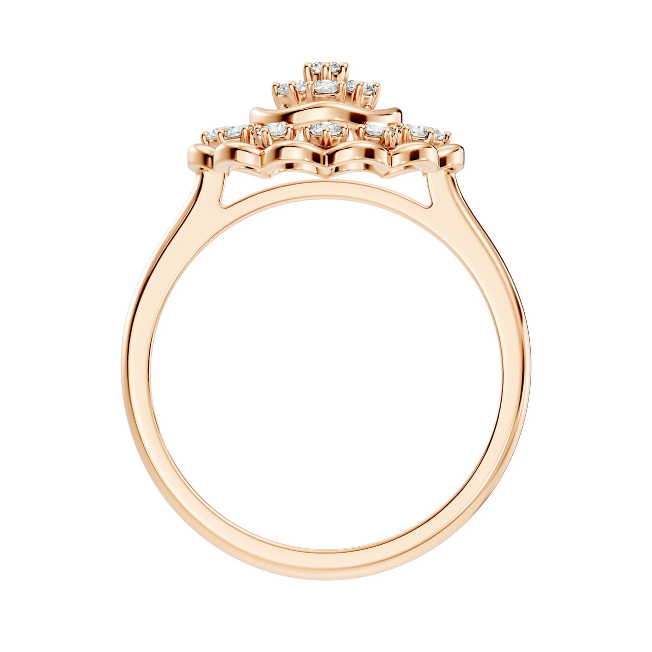 .20 Ct. Round Diamond Floral Cluster Halo Ring (GJSLR-037) 14