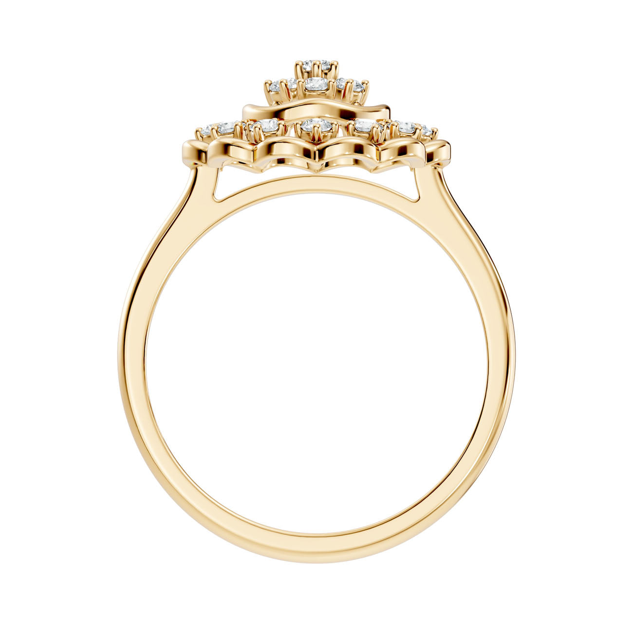.20 Ct. Round Diamond Floral Cluster Halo Ring (GJSLR-037) 5