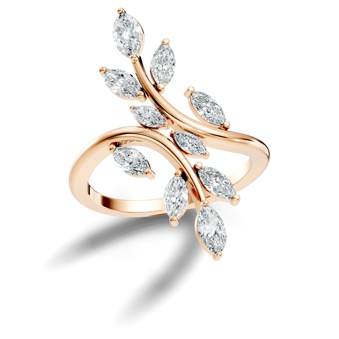 1.00 Ct. Marquise Diamond Branch Wrap Ring (GJSLR-040) 12