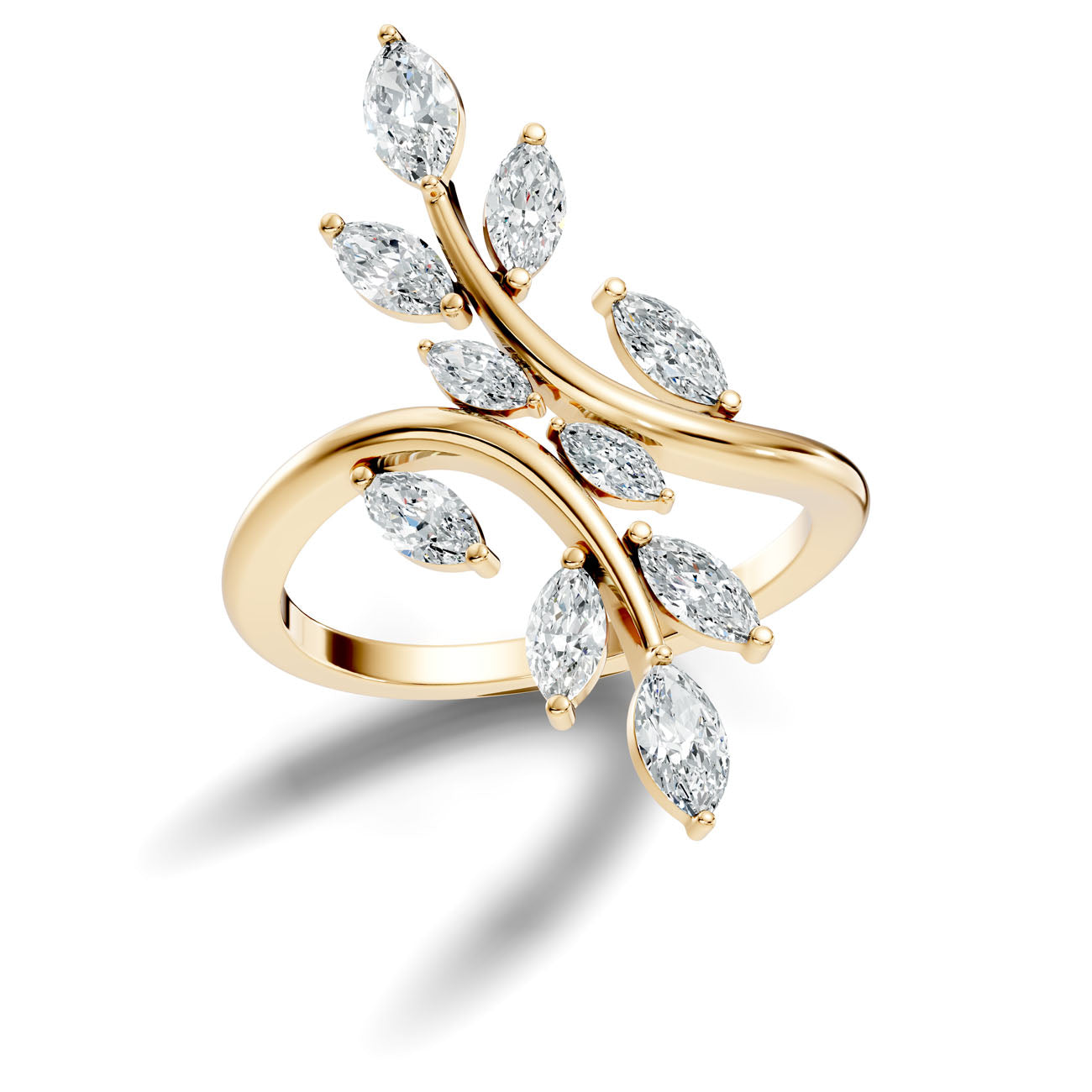 1.00 Ct. Marquise Diamond Branch Wrap Ring (GJSLR-040)