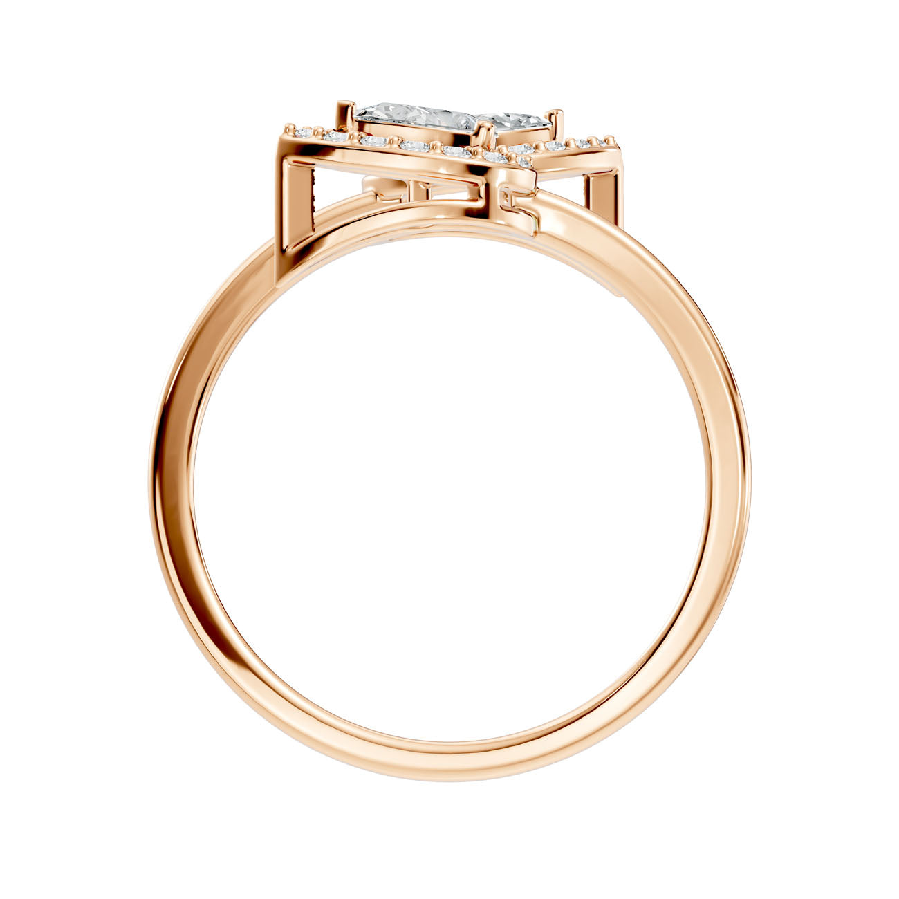.50 Ct. Pear Diamond Double Halo Bypass Ring (GJSLR-046) 12