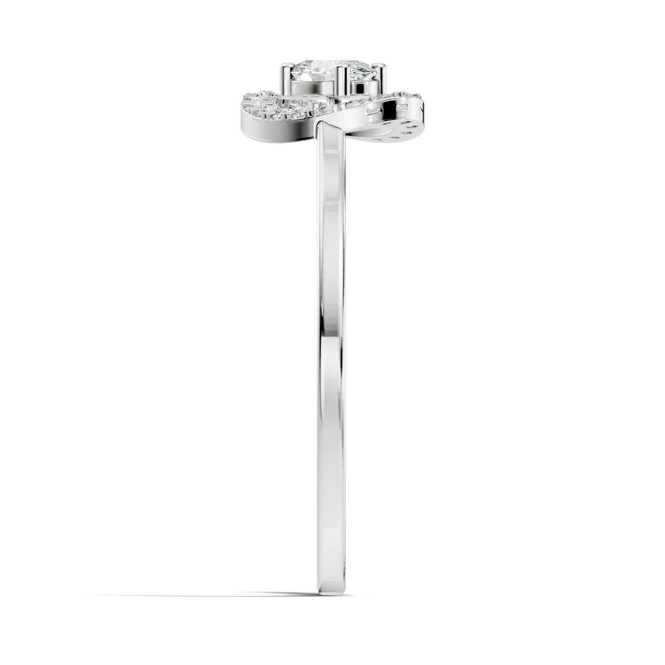 .22 Ct. Oval Diamond Halo Ring with Milgrain Detailing (GJSLR-07) 7