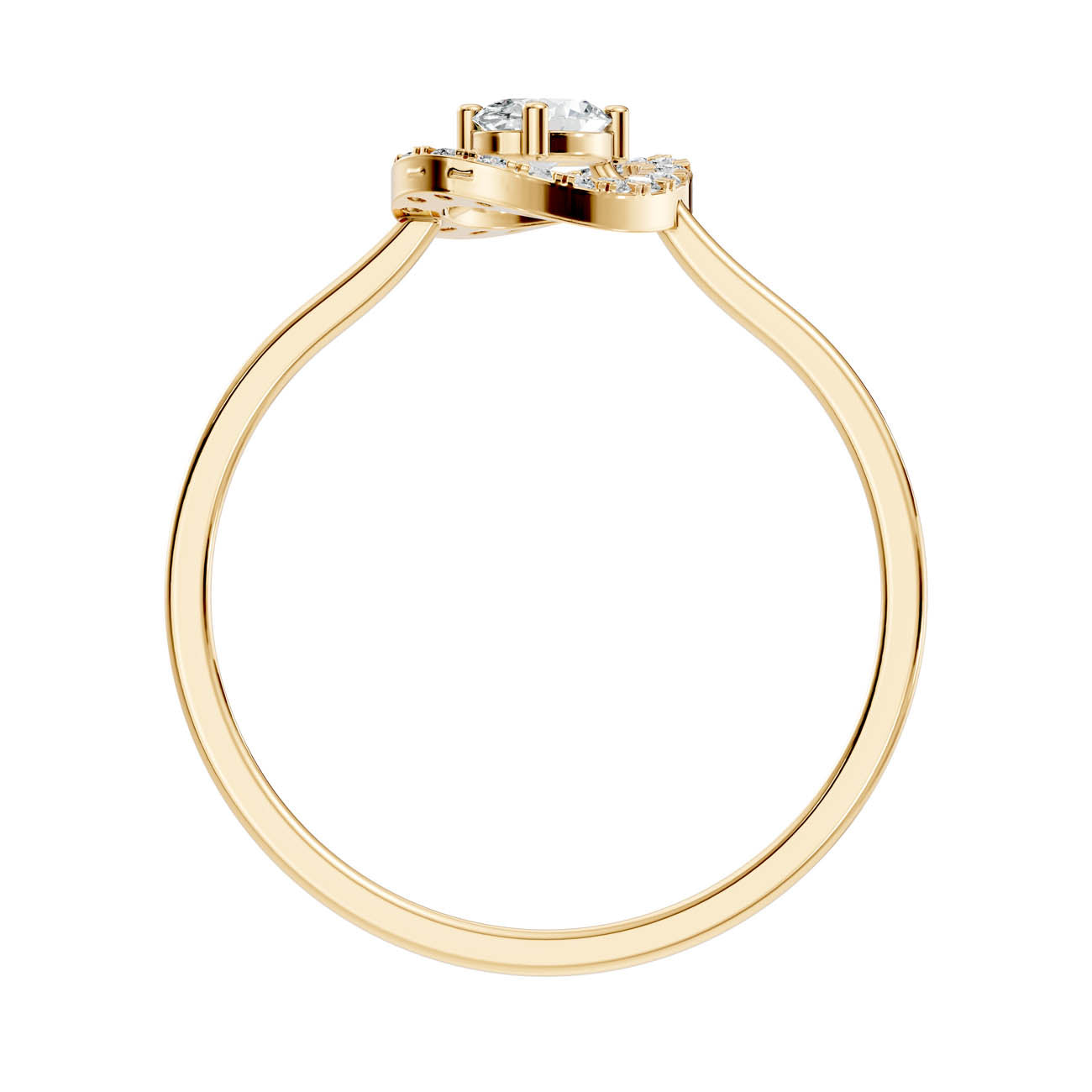 .22 Ct. Oval Diamond Halo Ring with Milgrain Detailing (GJSLR-07) 5