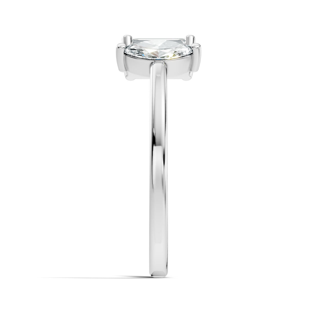 .63 Ct. Emerald & Marquise Diamond Open Ring (GJSLR-09) 8