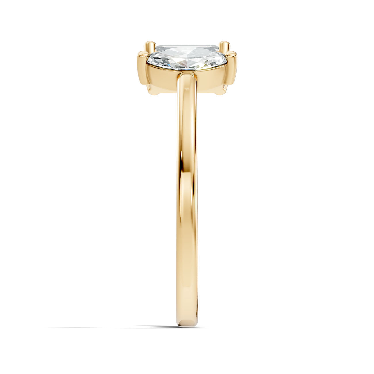 .63 Ct. Emerald & Marquise Diamond Open Ring (GJSLR-09) 9