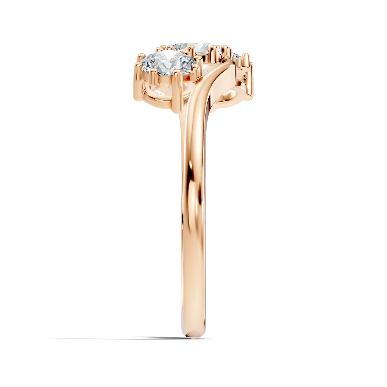 .90 Ct. Round Three-Stone Diamond Ring (GJSLR-090) 15