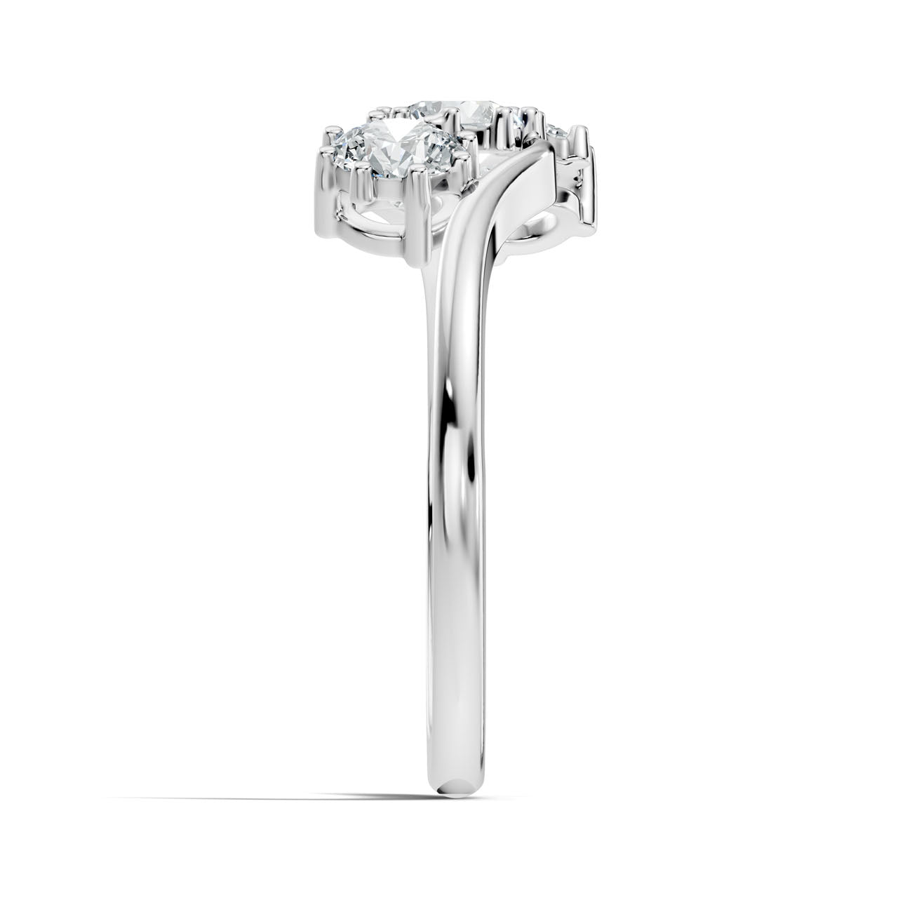 .90 Ct. Round Three-Stone Diamond Ring (GJSLR-090) 8