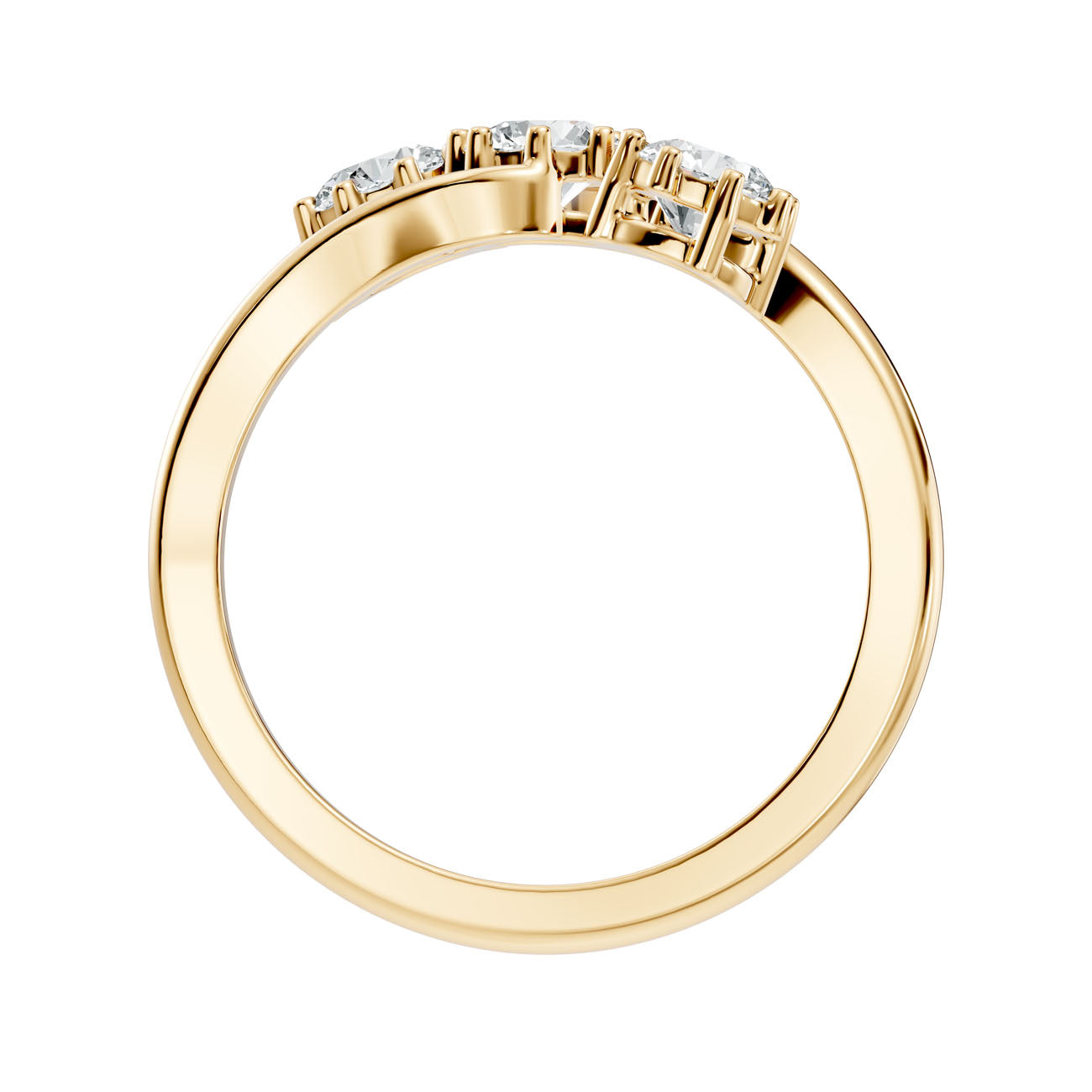 .90 Ct. Round Three-Stone Diamond Ring (GJSLR-090) 5