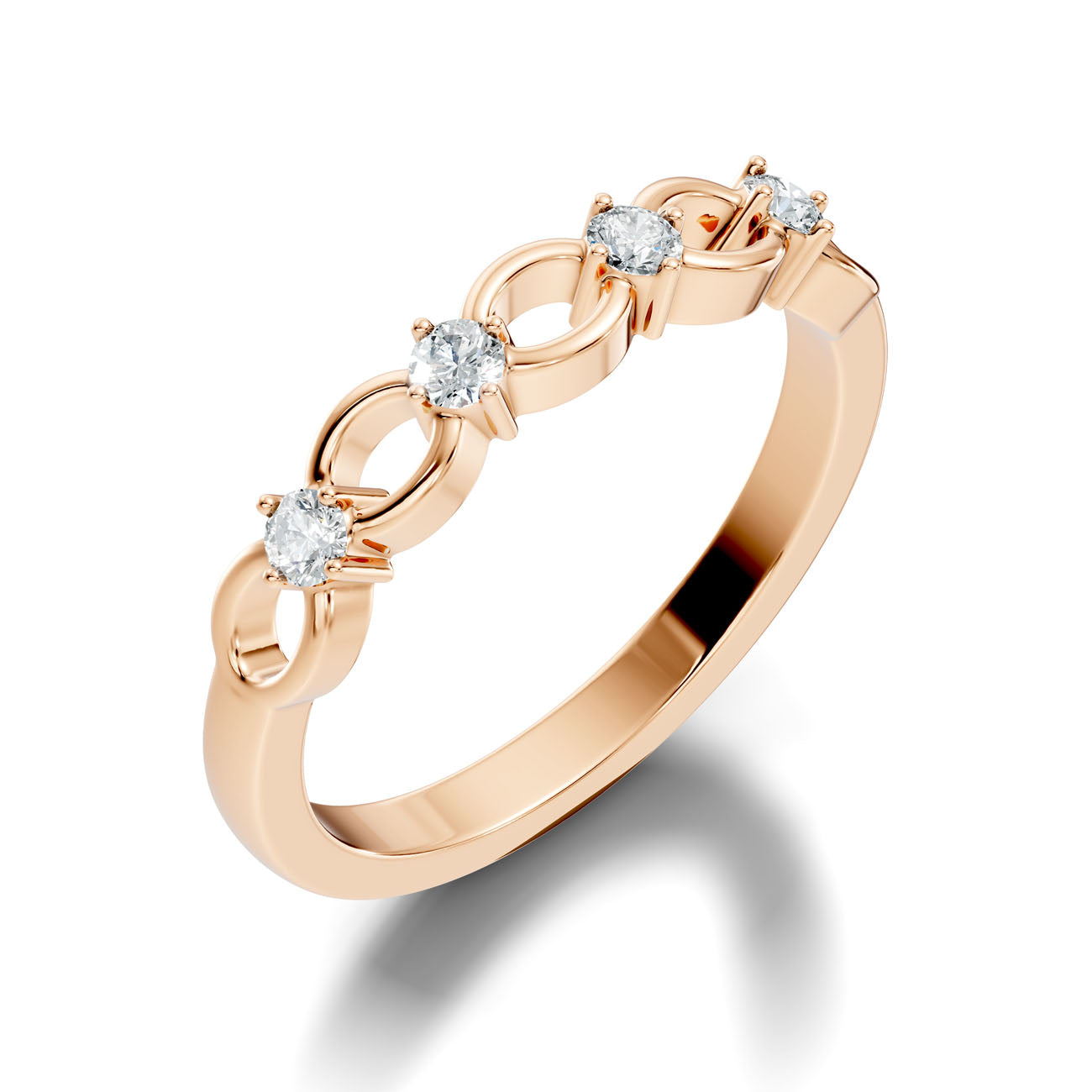 .16 Ct. Diamond Link Band Ring (GJSLR-091) 8