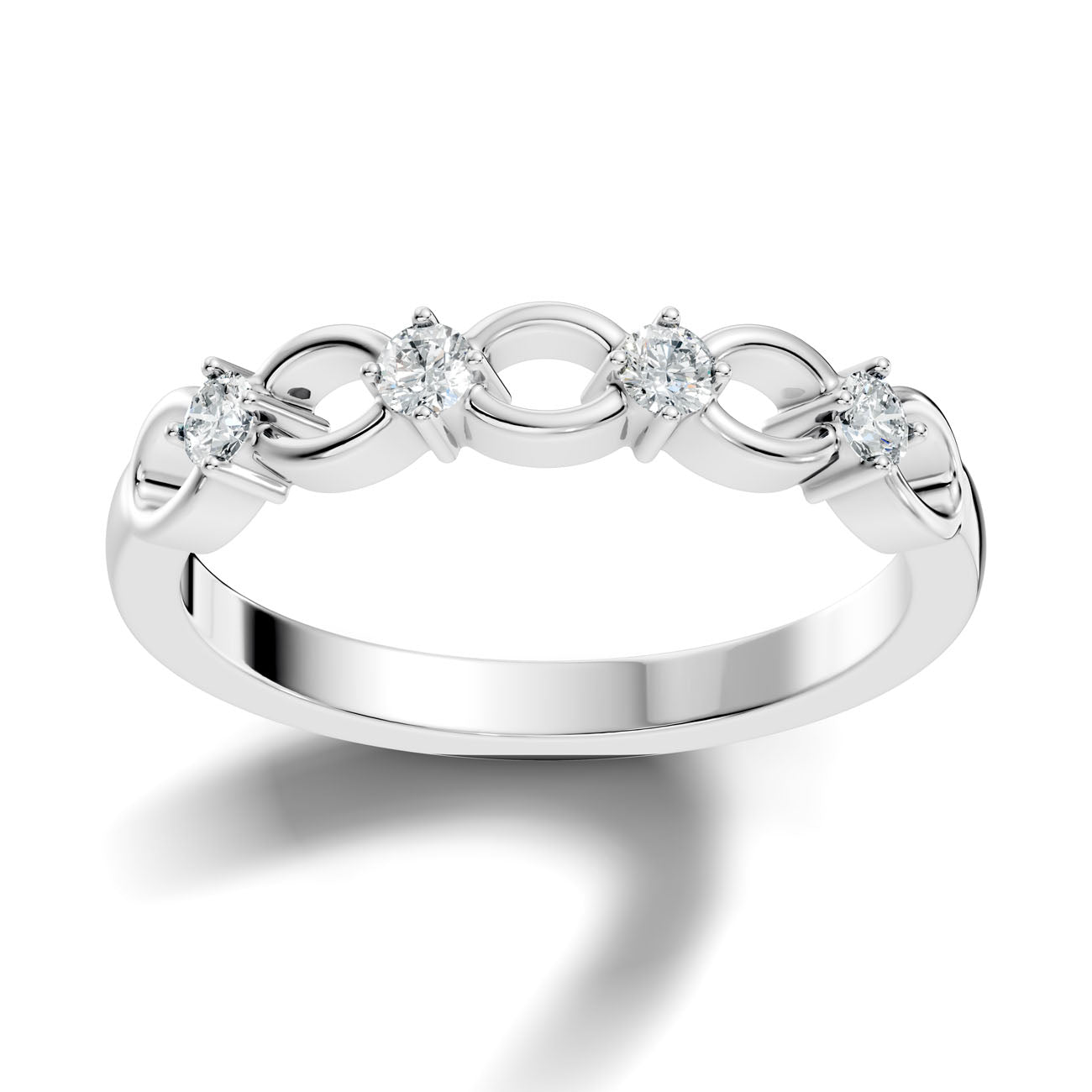 .16 Ct. Diamond Link Band Ring (GJSLR-091)