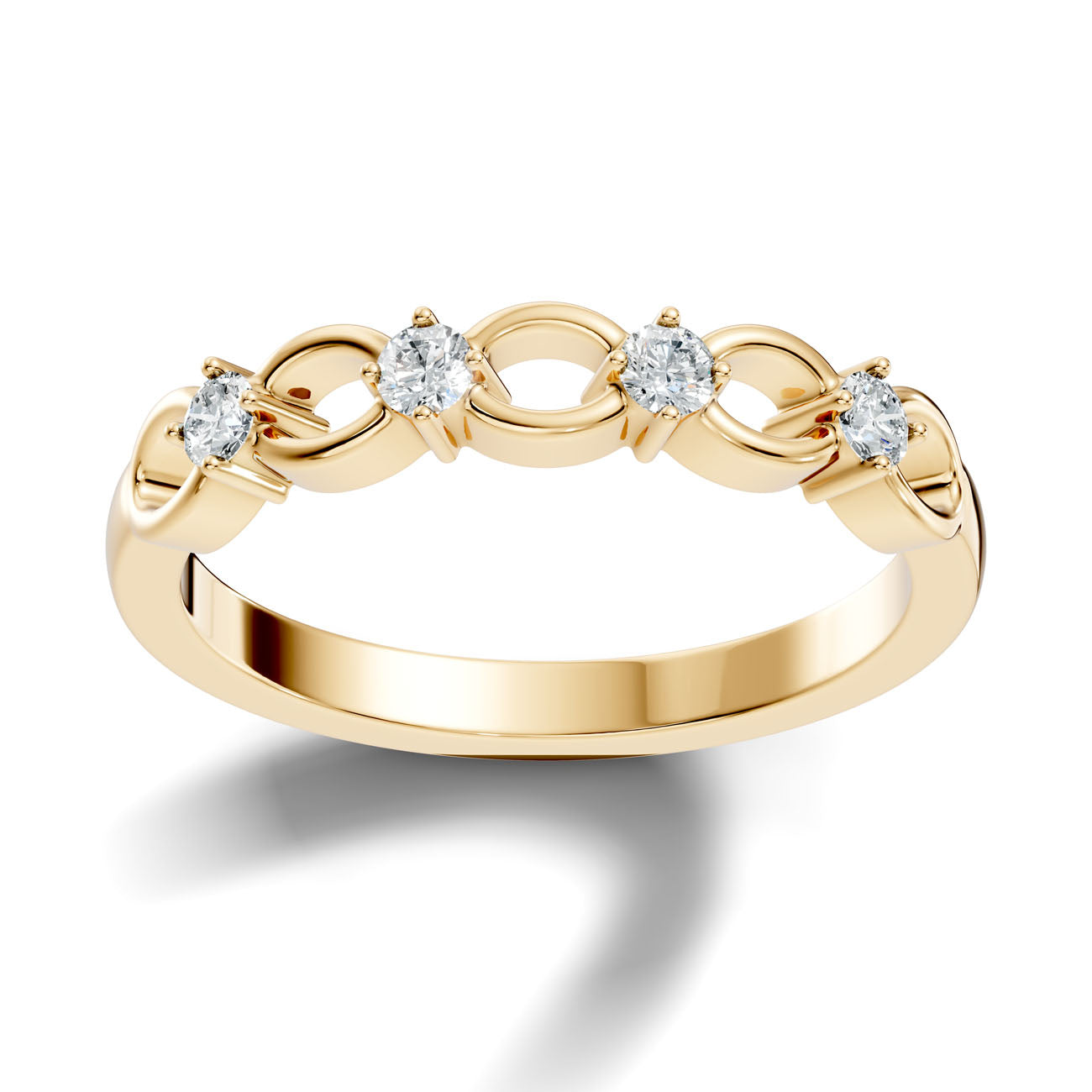 .16 Ct. Diamond Link Band Ring (GJSLR-091) 4