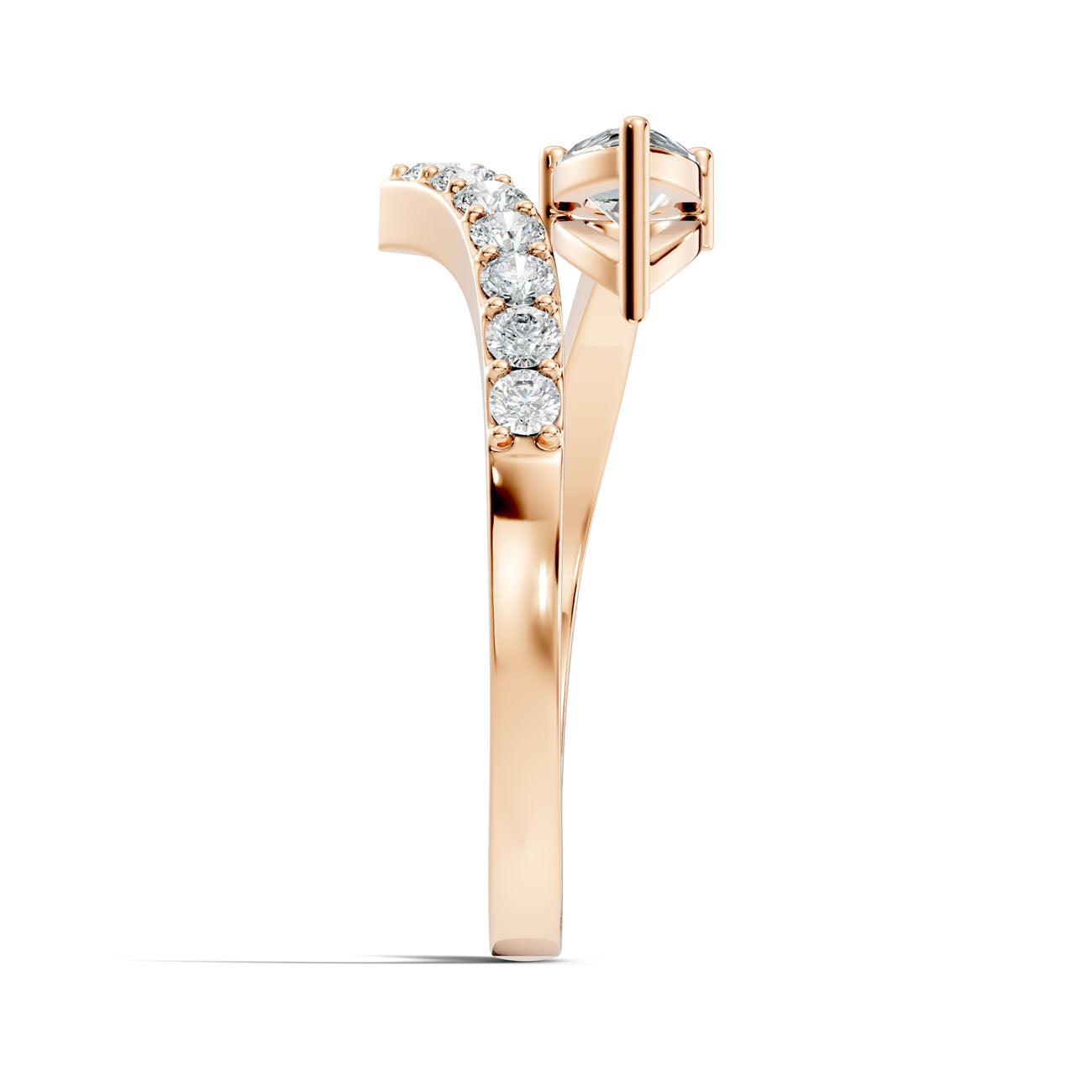 .42 Ct. Pear Diamond Open Bypass Ring (GJSLR-092) 8
