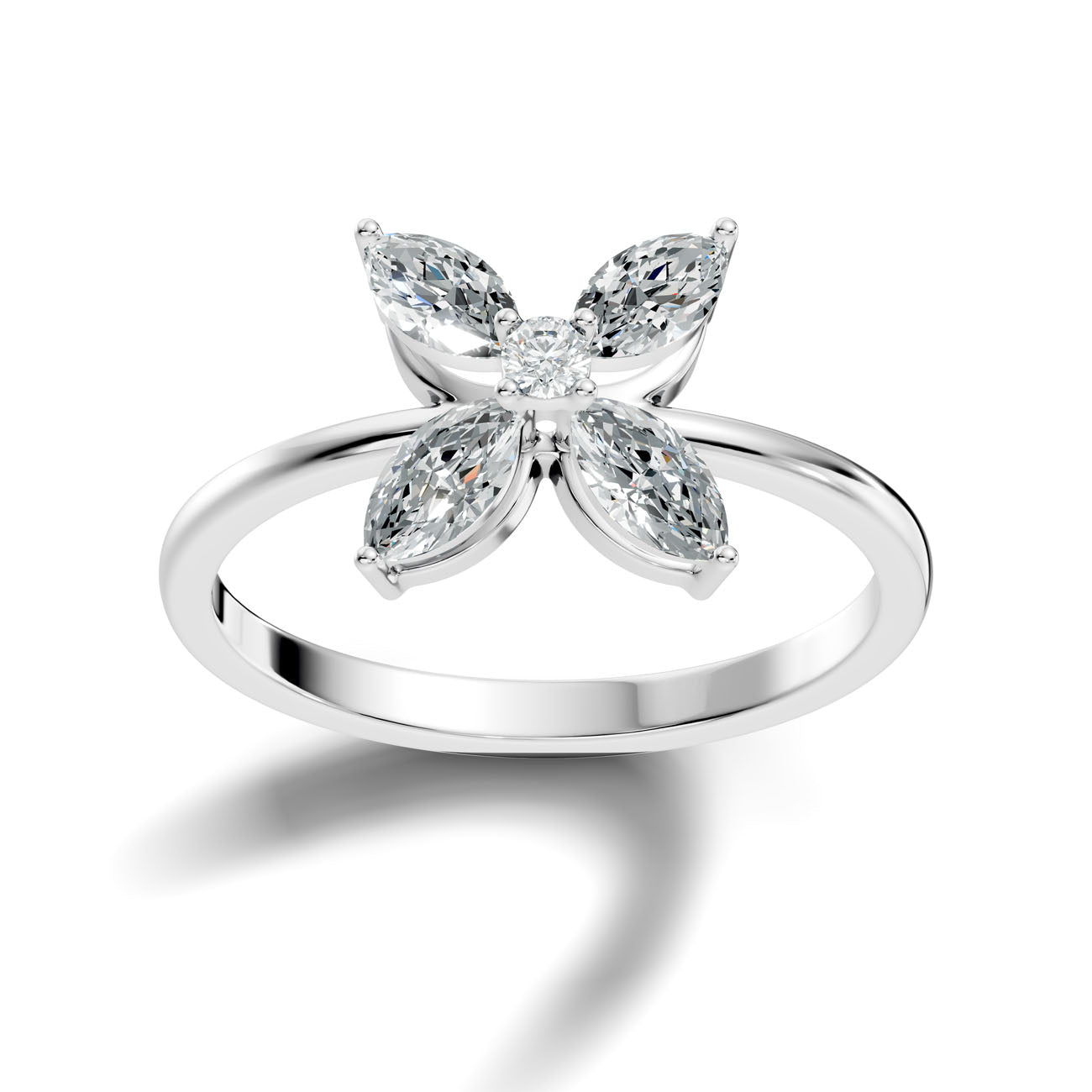 .47 Ct. Marquise Diamond Floral Cluster Ring (GJSLR-093)