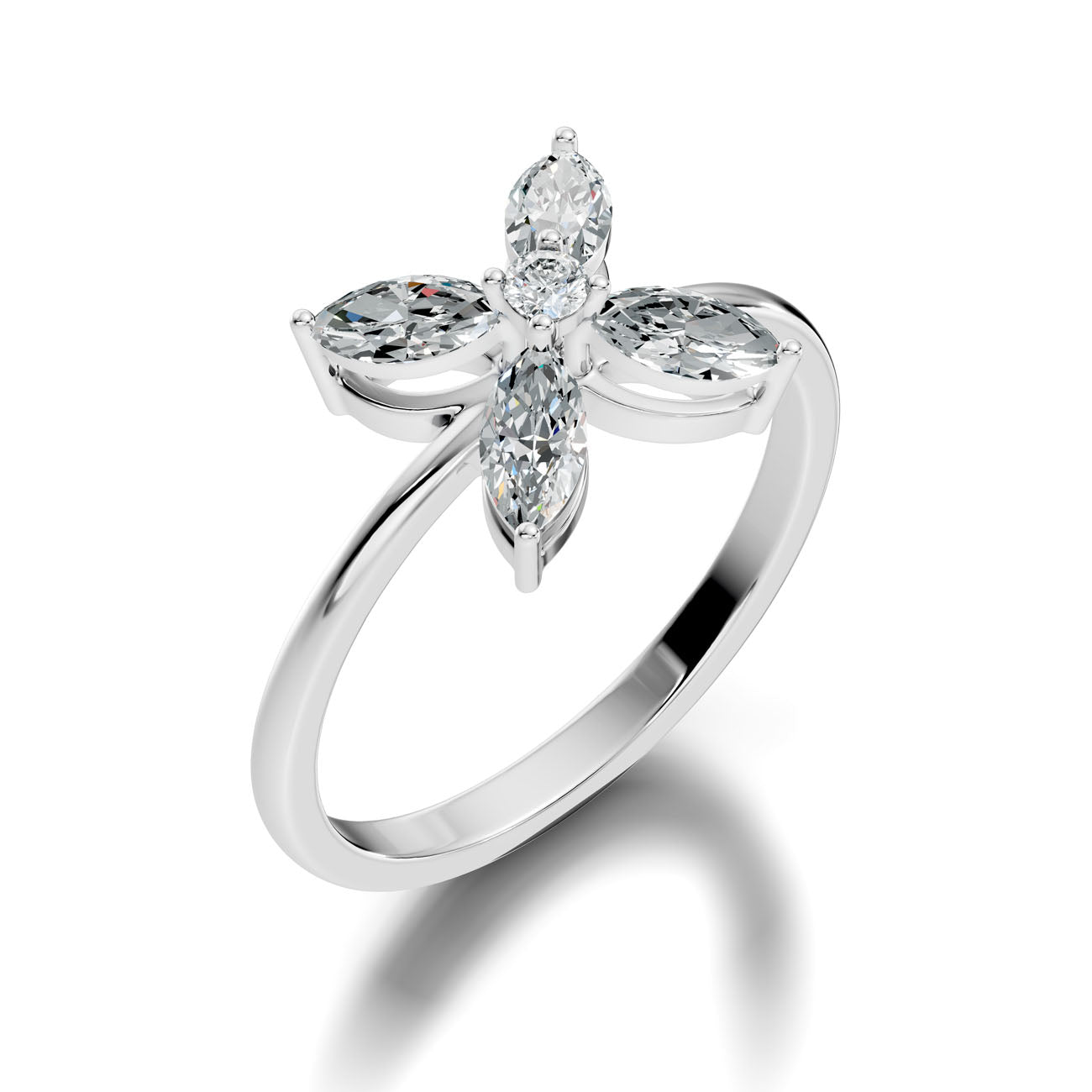 .47 Ct. Marquise Diamond Floral Cluster Ring (GJSLR-093) 13
