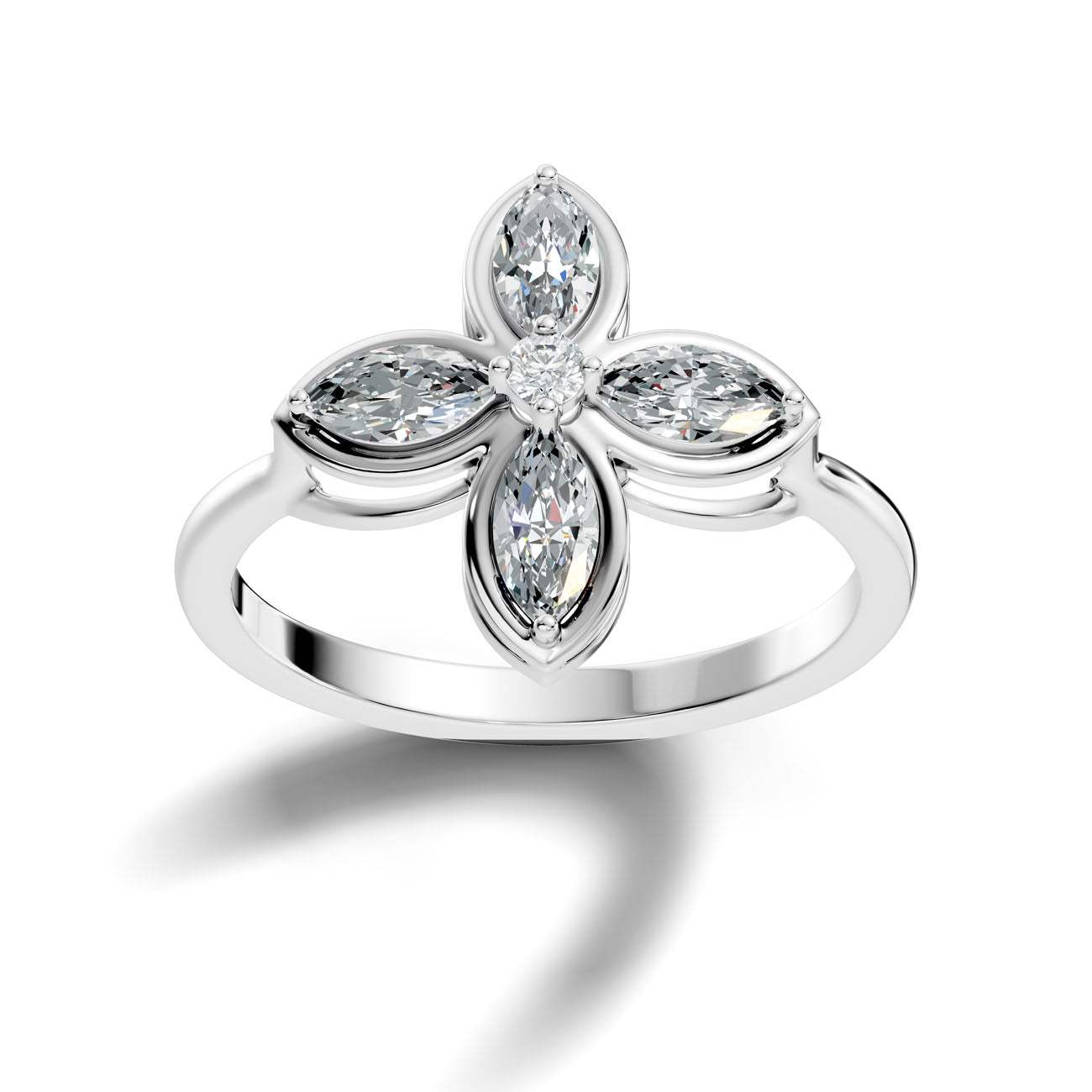 .40 Ct. Marquise Diamond Floral Cluster Ring (GJSLR-095)