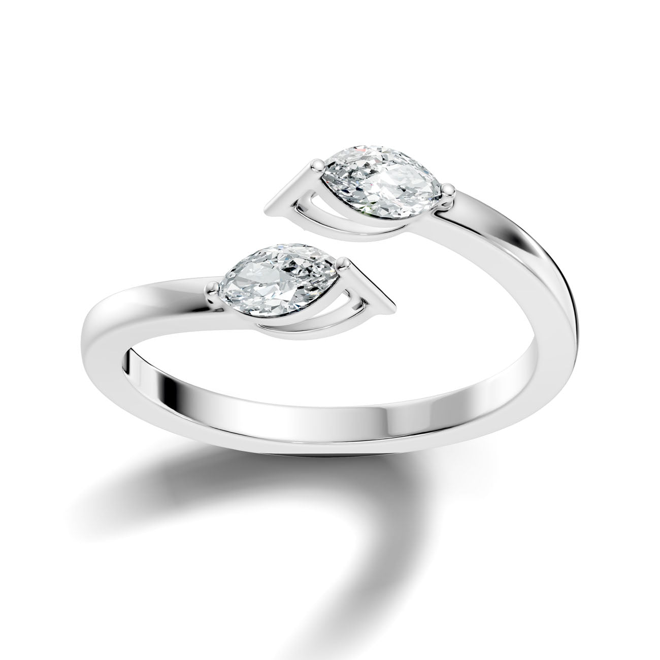 .34 Ct. Open Bypass Marquise Diamond Ring (GJSLR-096)