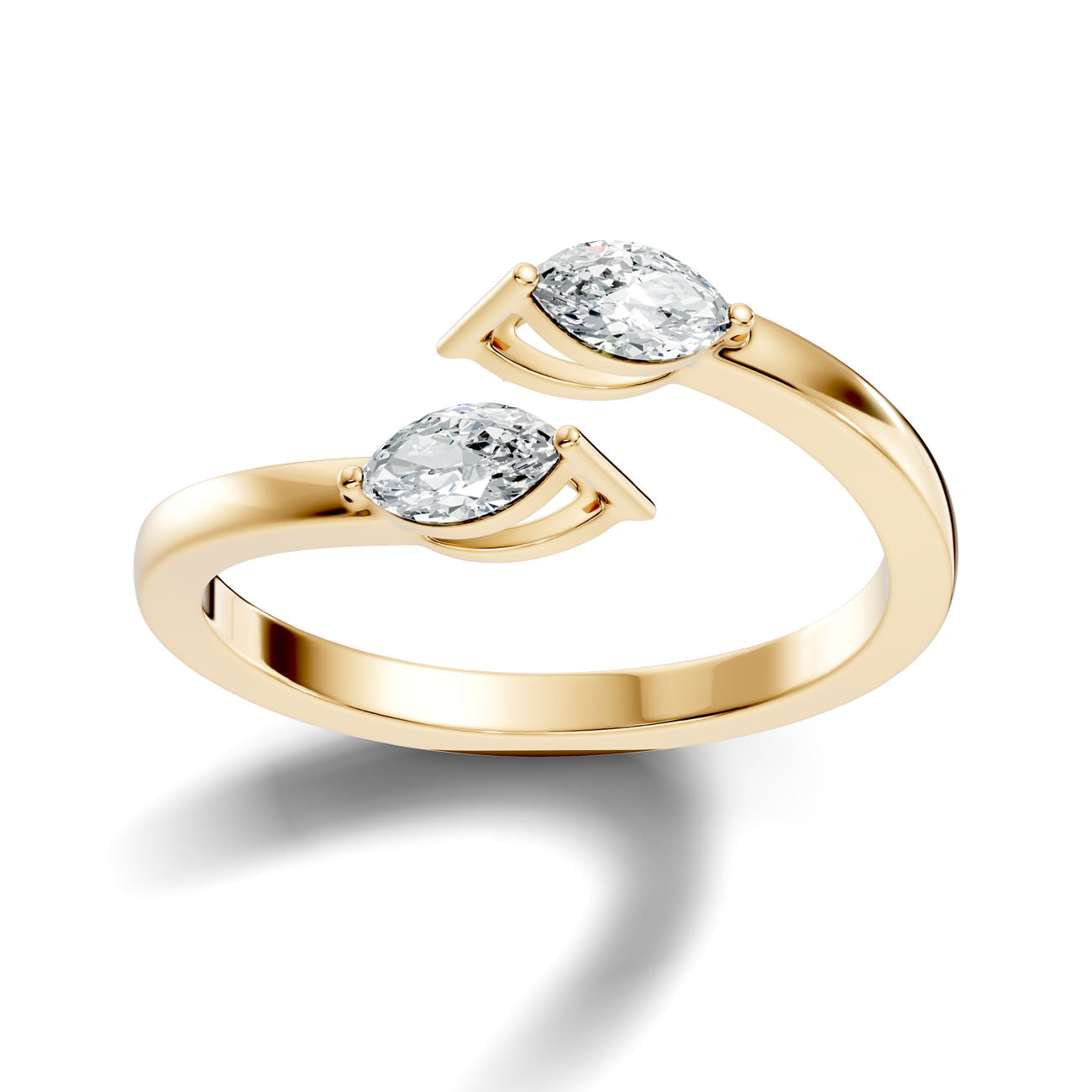.34 Ct. Open Bypass Marquise Diamond Ring (GJSLR-096) 4