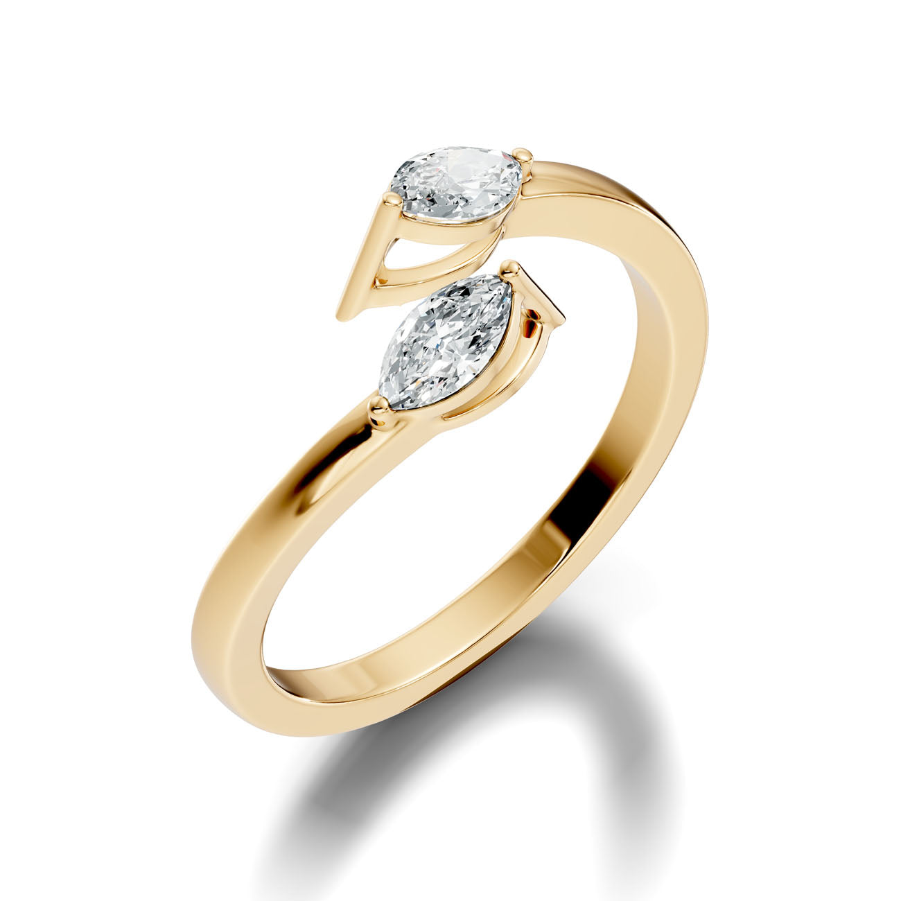 .34 Ct. Open Bypass Marquise Diamond Ring (GJSLR-096)