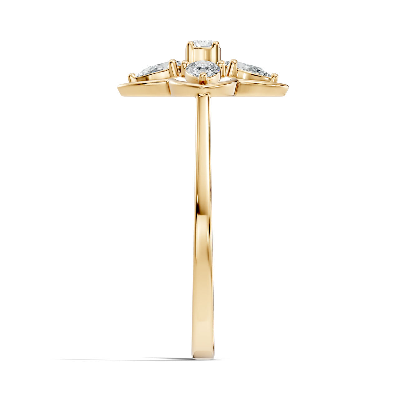 .42 Ct. Pear-Shaped Diamond Floral Cluster Ring (GJSLR-097) 13