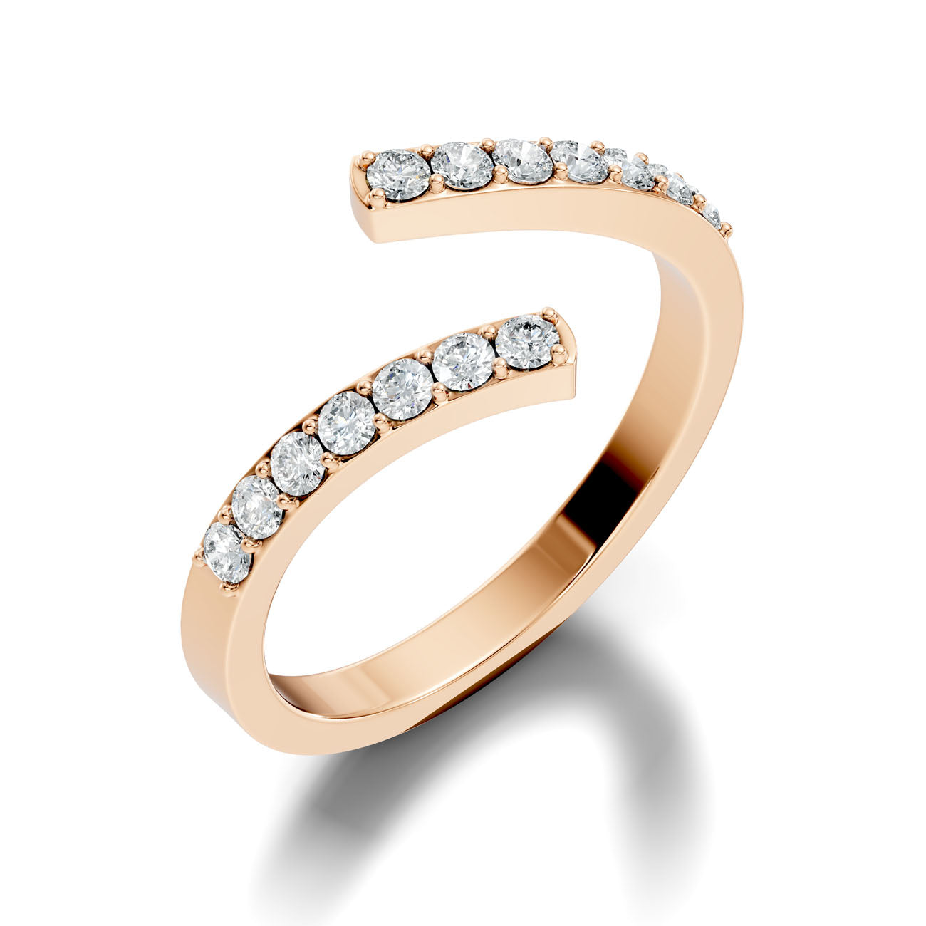 .35 Ct. Open Cuff Diamond Wrap Ring (GJSLR-098) 6