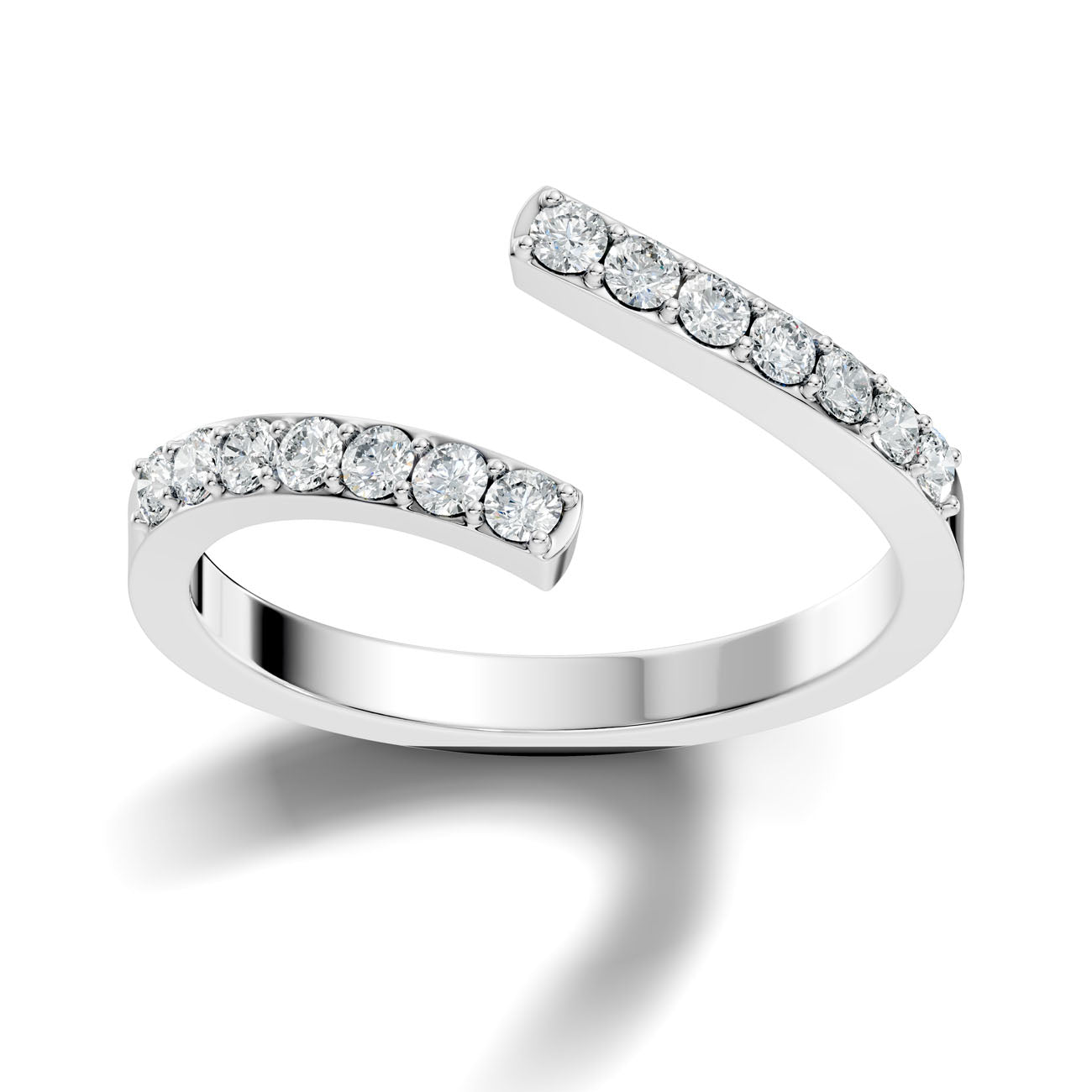 .35 Ct. Open Cuff Diamond Wrap Ring (GJSLR-098)