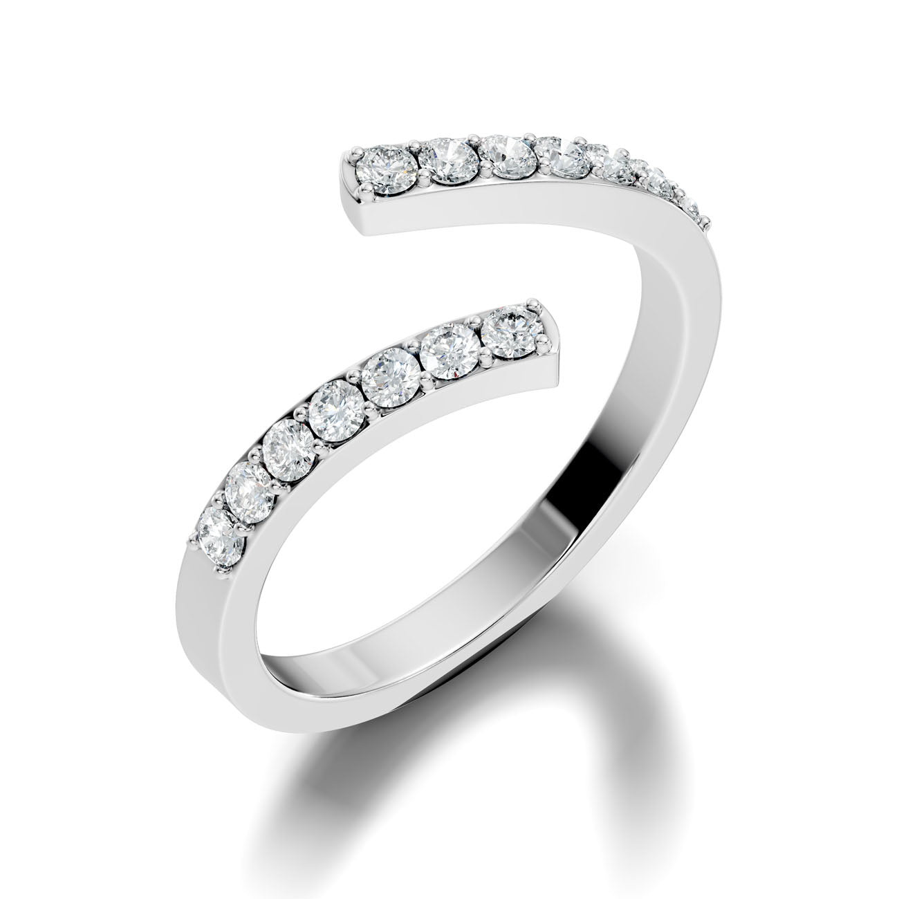 .35 Ct. Open Cuff Diamond Wrap Ring (GJSLR-098) 11