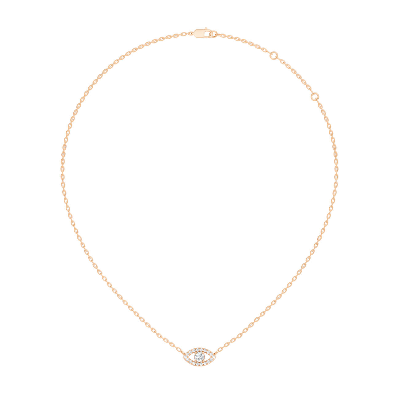 .22 Ct. Round Diamond Evil Eye Pendant Necklace (GJSPD-06) 6