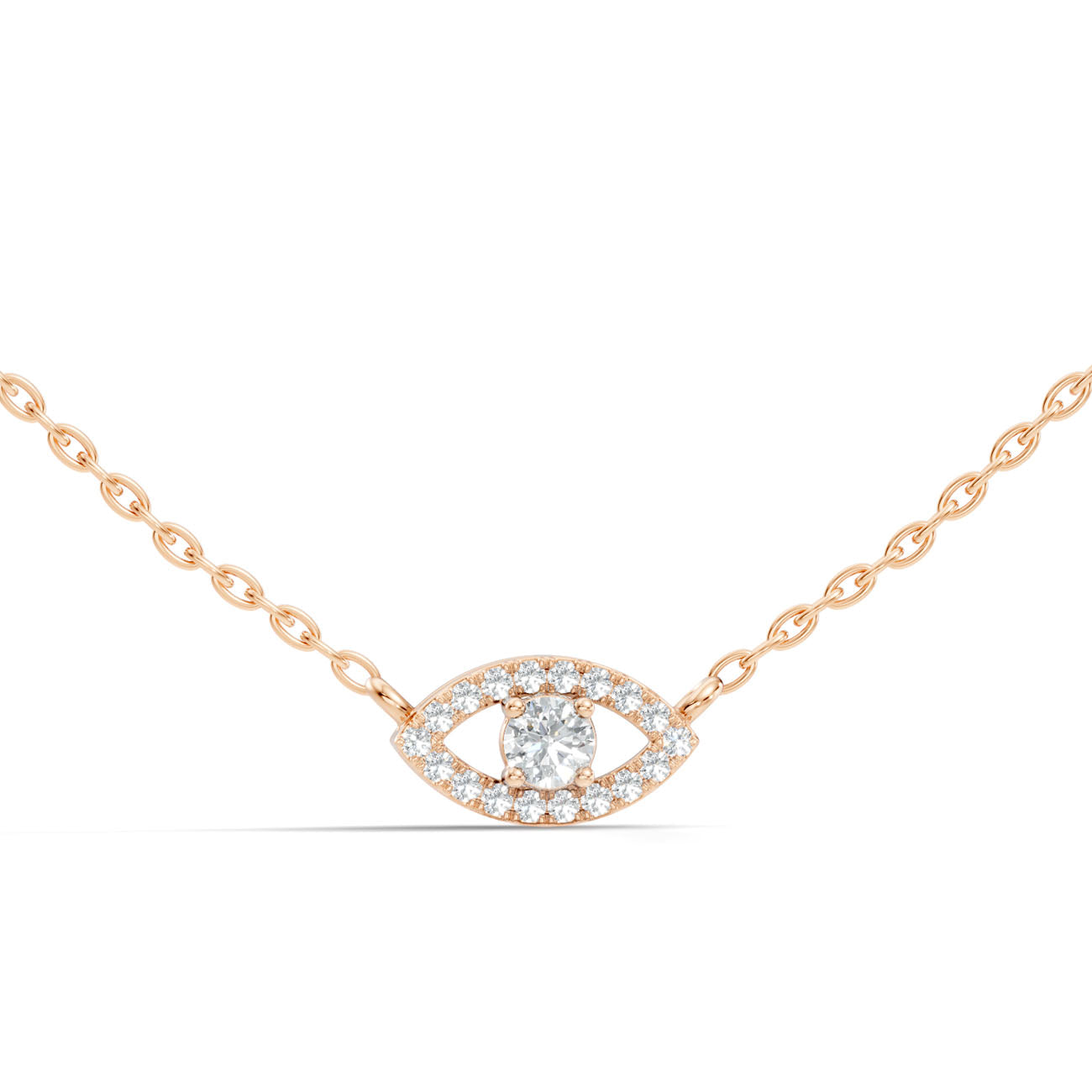 .22 Ct. Round Diamond Evil Eye Pendant Necklace (GJSPD-06) 7
