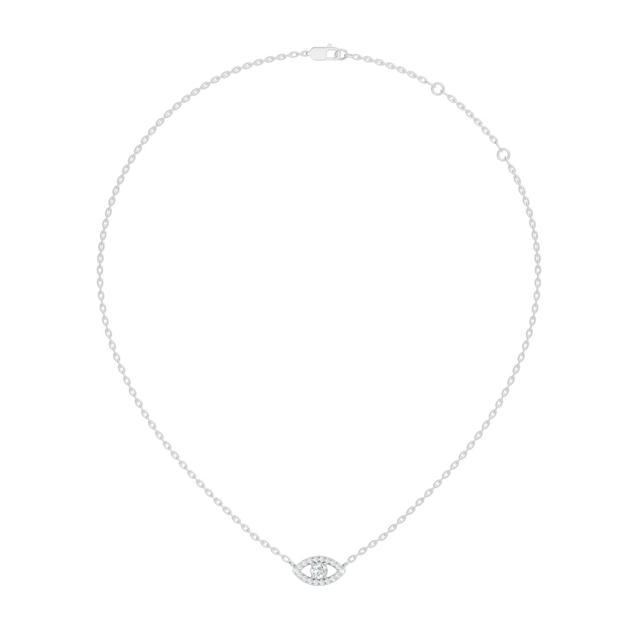.22 Ct. Round Diamond Evil Eye Pendant Necklace (GJSPD-06) 9
