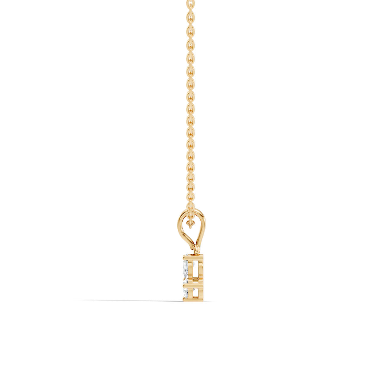 .40 Ct. Three-Pear Diamond Pendant Necklace (GJSPD-08) 3