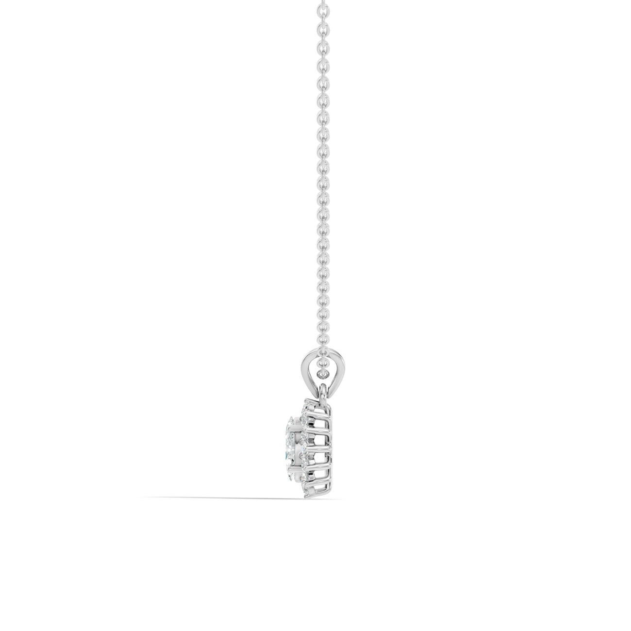 .46 Ct. Marquise Diamond Halo Pendant Necklace (GJSPD-109) 6