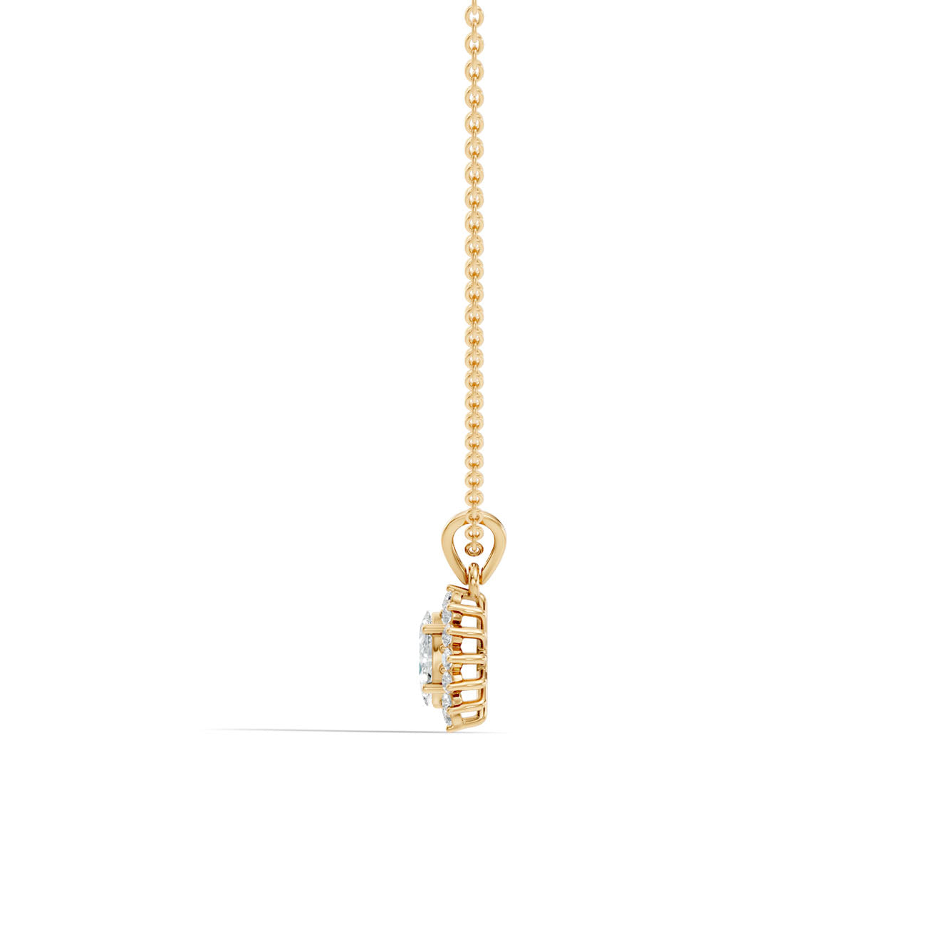 .46 Ct. Marquise Diamond Halo Pendant Necklace (GJSPD-109) 9