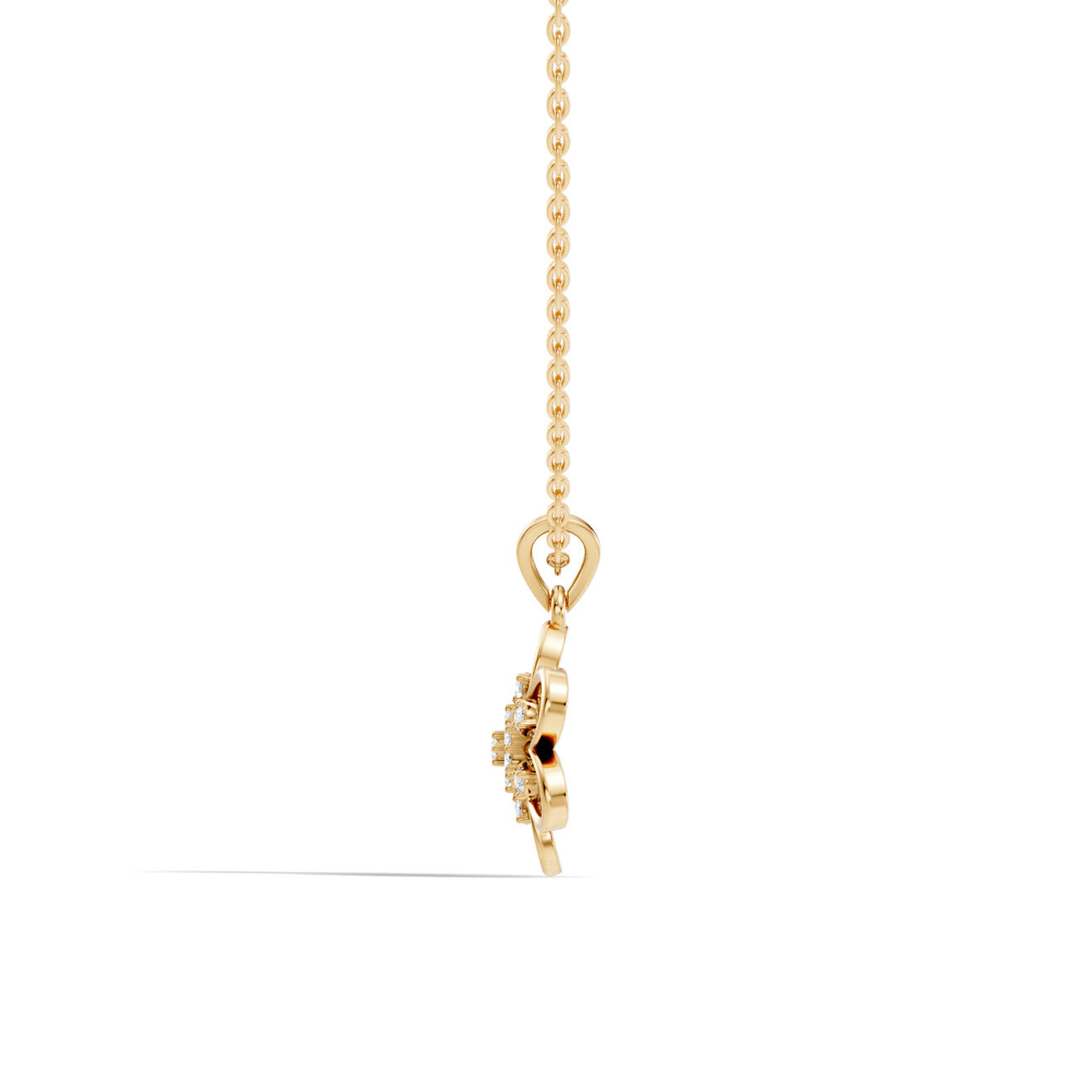 .13 Ct. Diamond Floral Cluster Pendant Necklace (GJSPD-125) 9